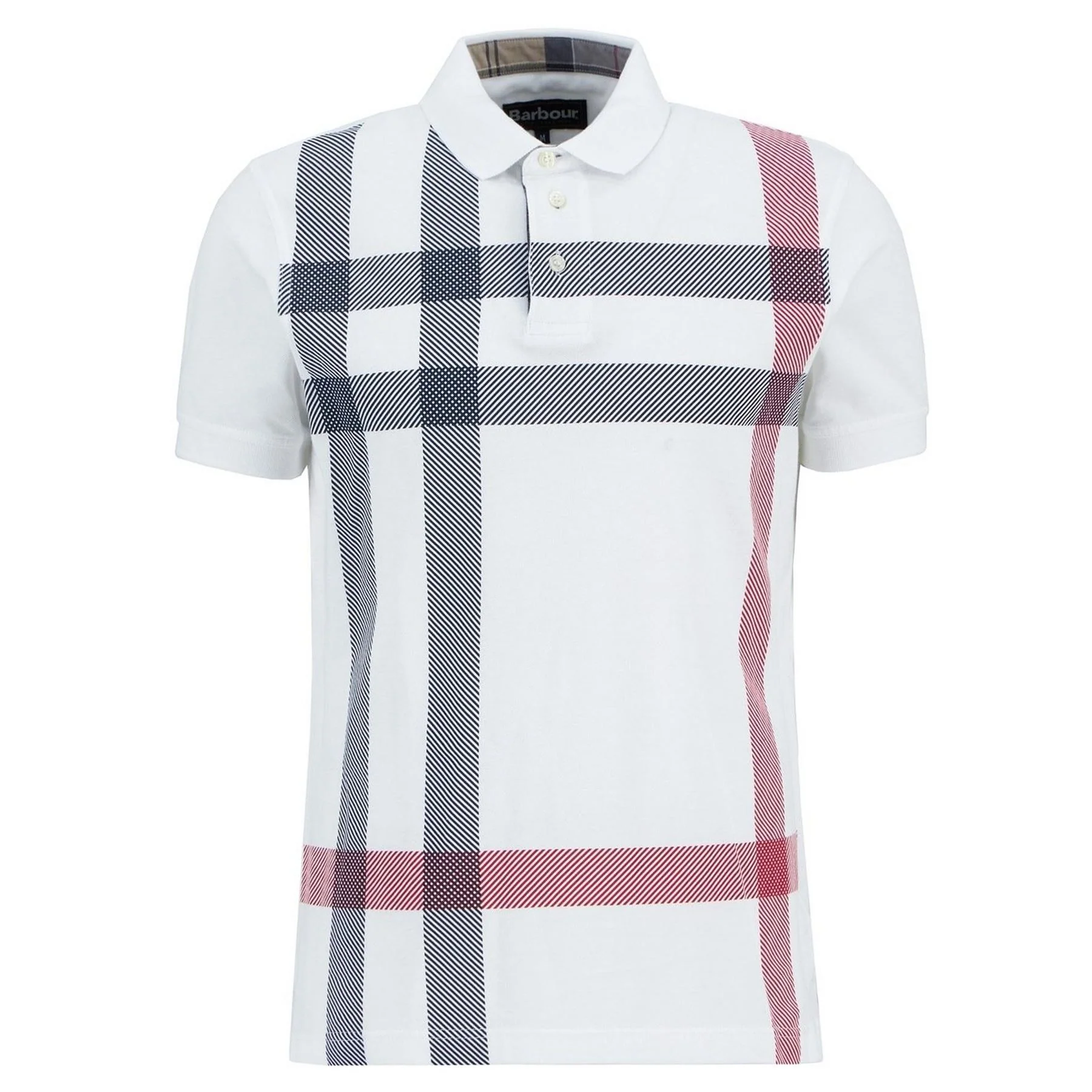 Barbour Tartan Short Sleeved Polo Shirt - Image 2