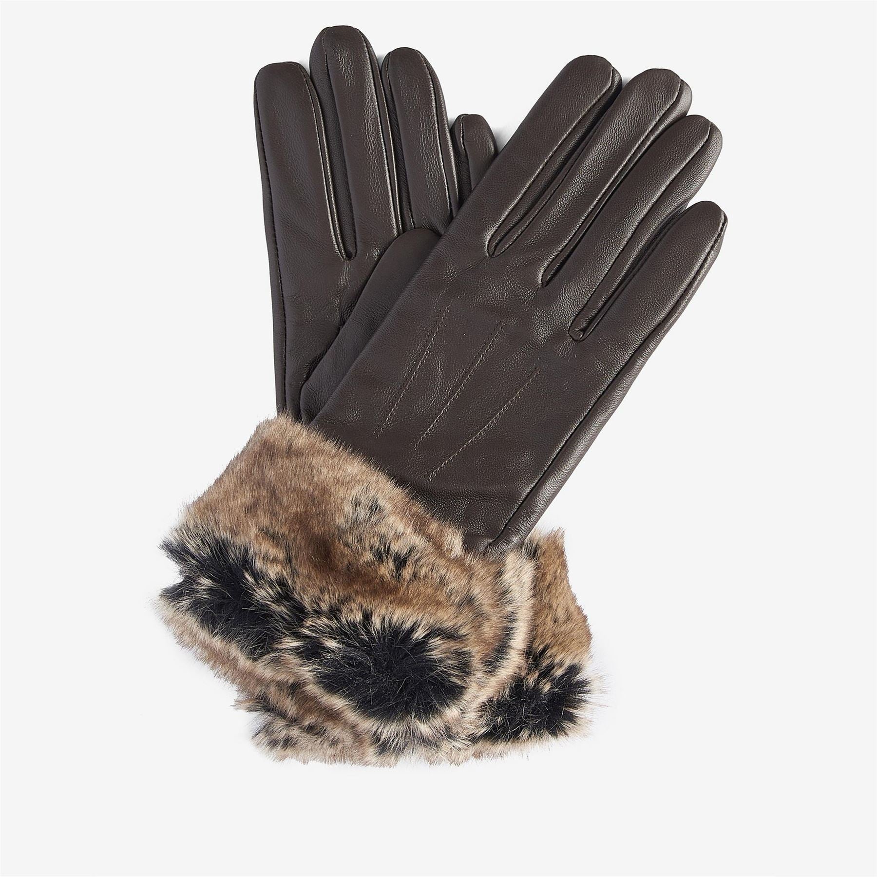Barbour Trimmed Leather Gloves - Image 4