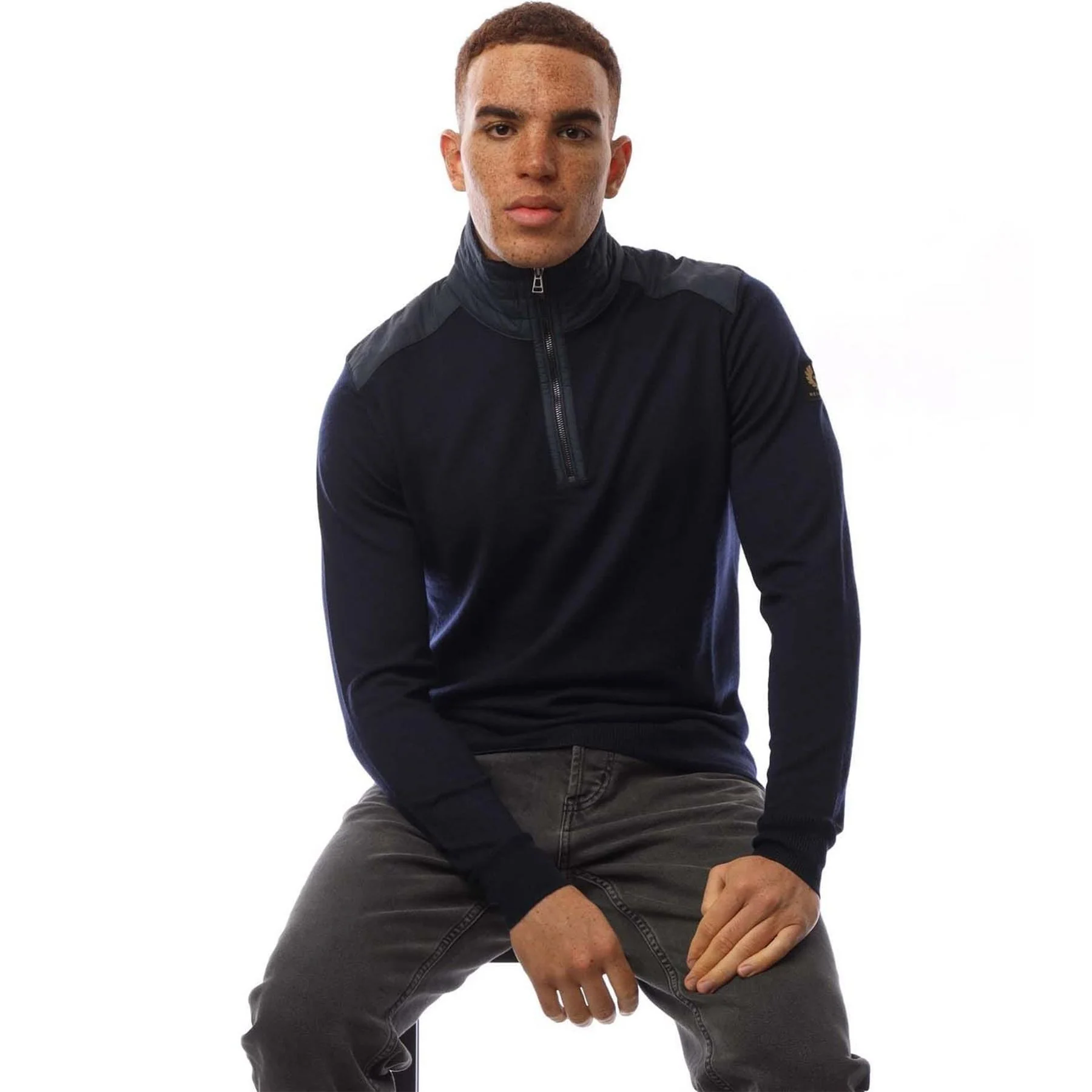 Belstaff Kilmington Quarter Zip Jumper - Image 4