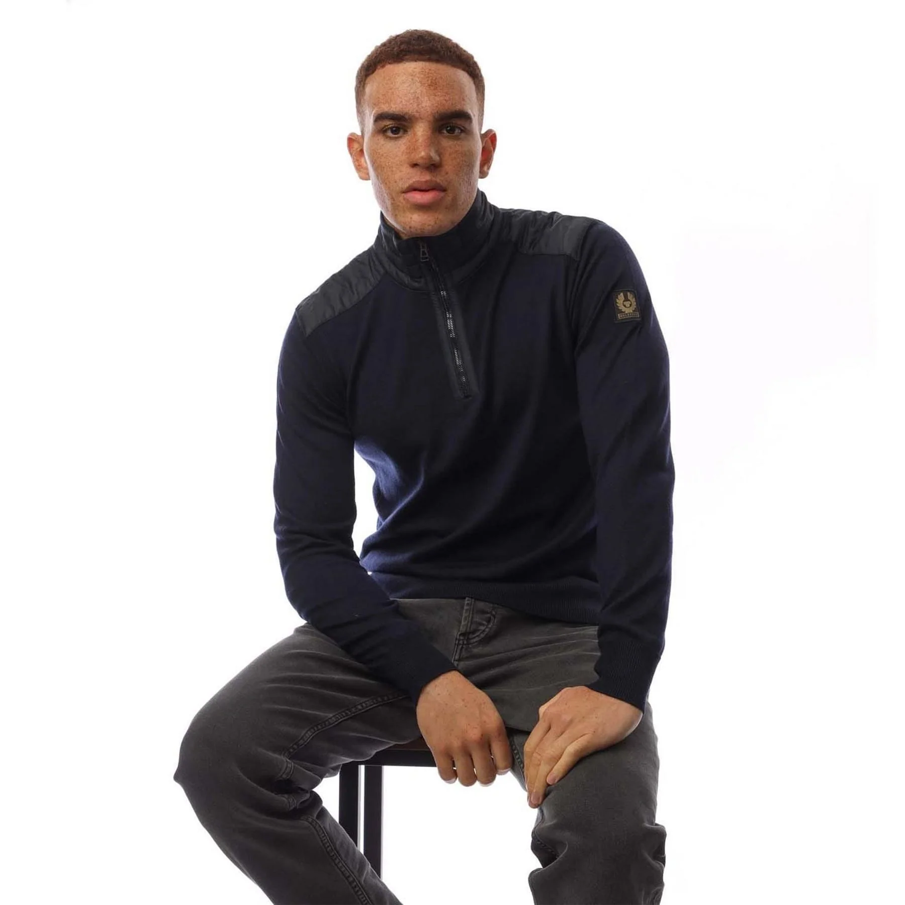 Belstaff Quarter Zip Sweater - Image 2