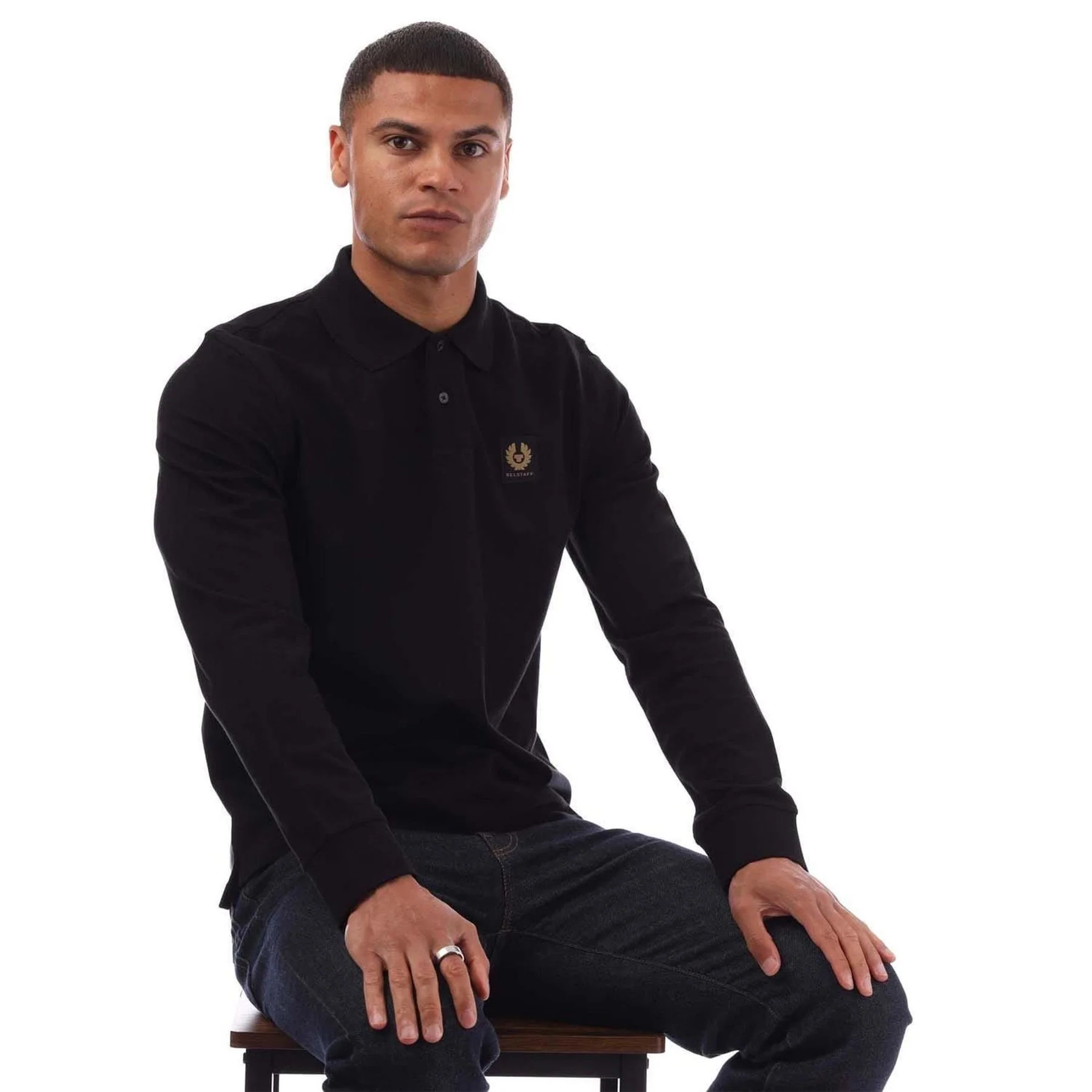 Belstaff Long Sleeved Polo Shirt - Image 4