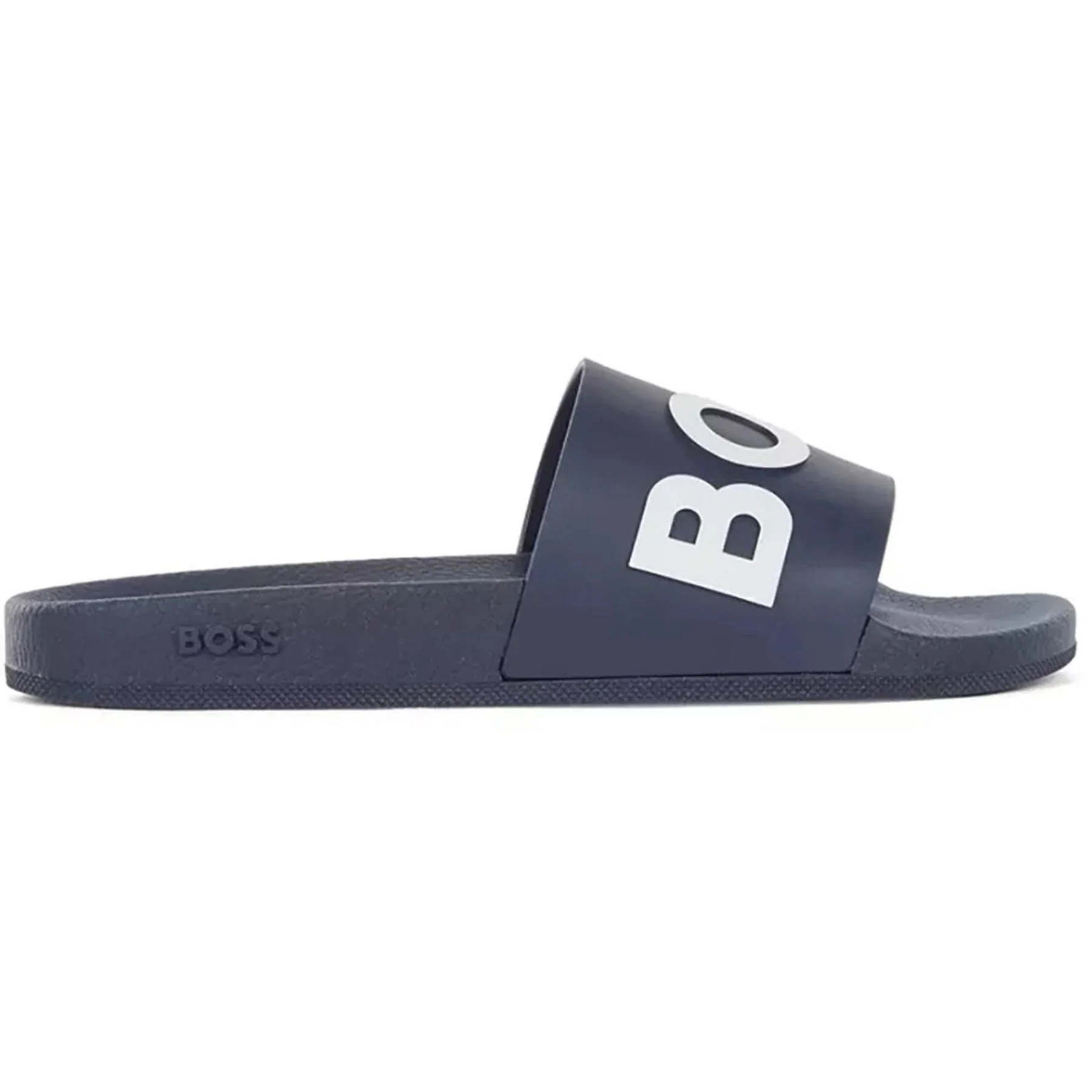 Boss Bay Logo Sliders, Branding Strap Sandals