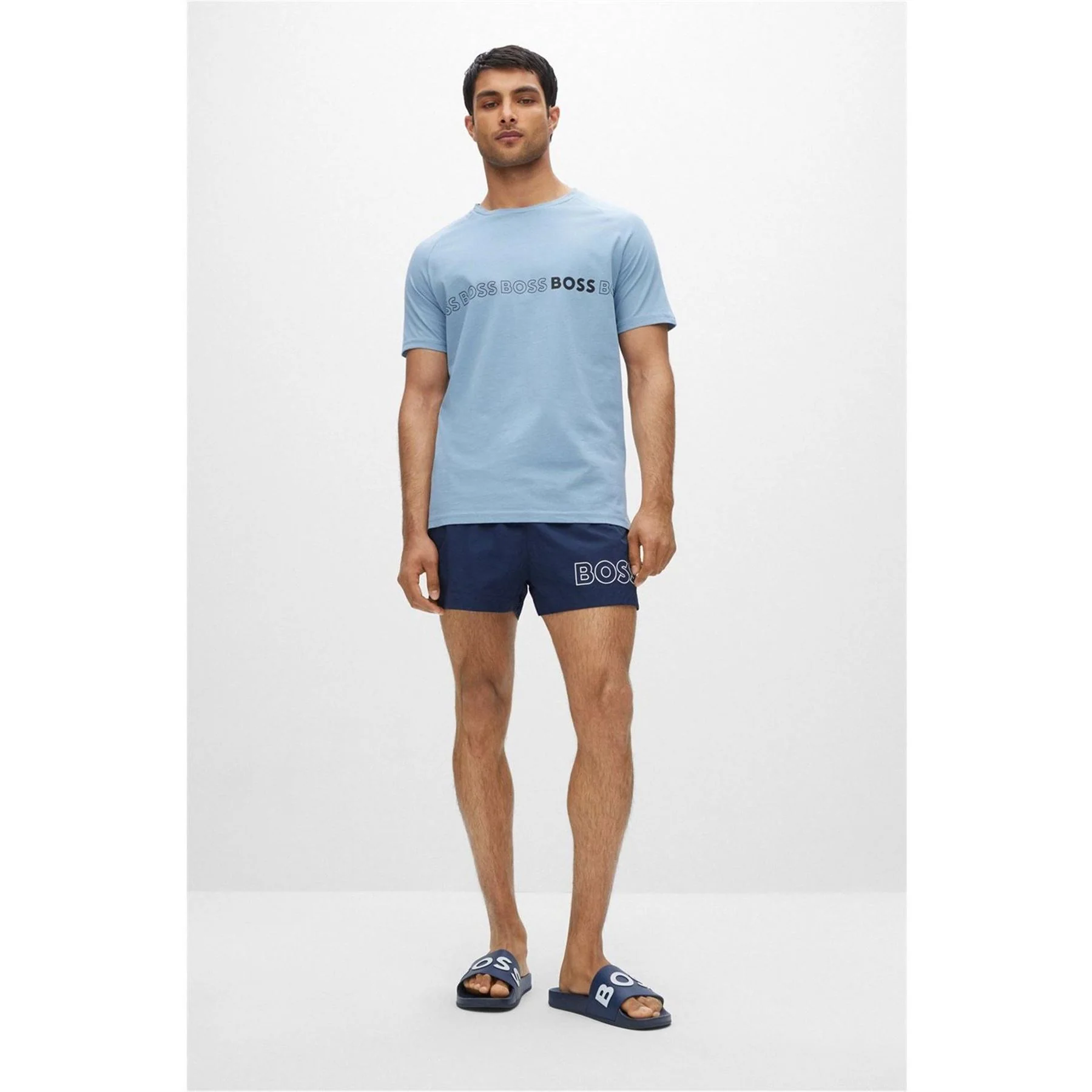Boss Bay Logo Sliders, Branding Strap Sandals - Image 10