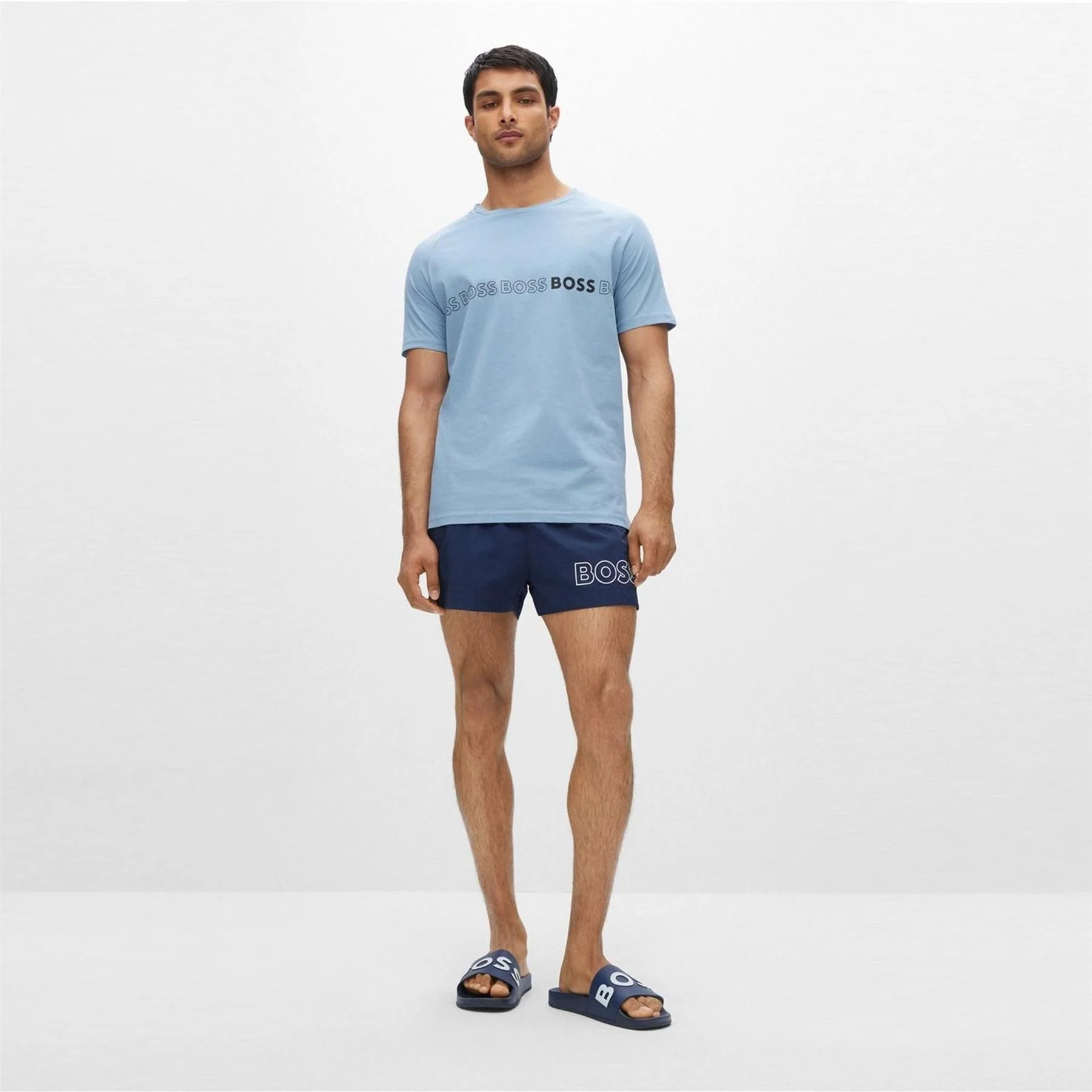 Boss Bay Logo Sliders, Branding Strap Sandals - Image 5