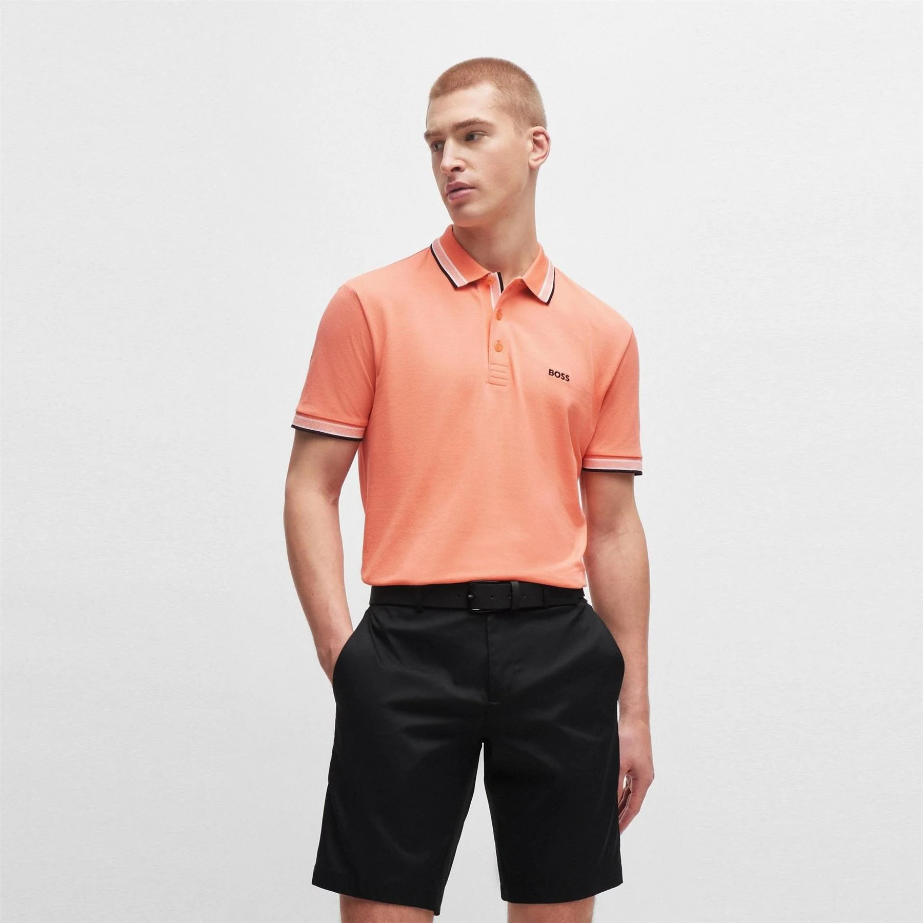 Boss BOSS GREEN Paddy Polo Shirt with Contrast Tipping - Image 85