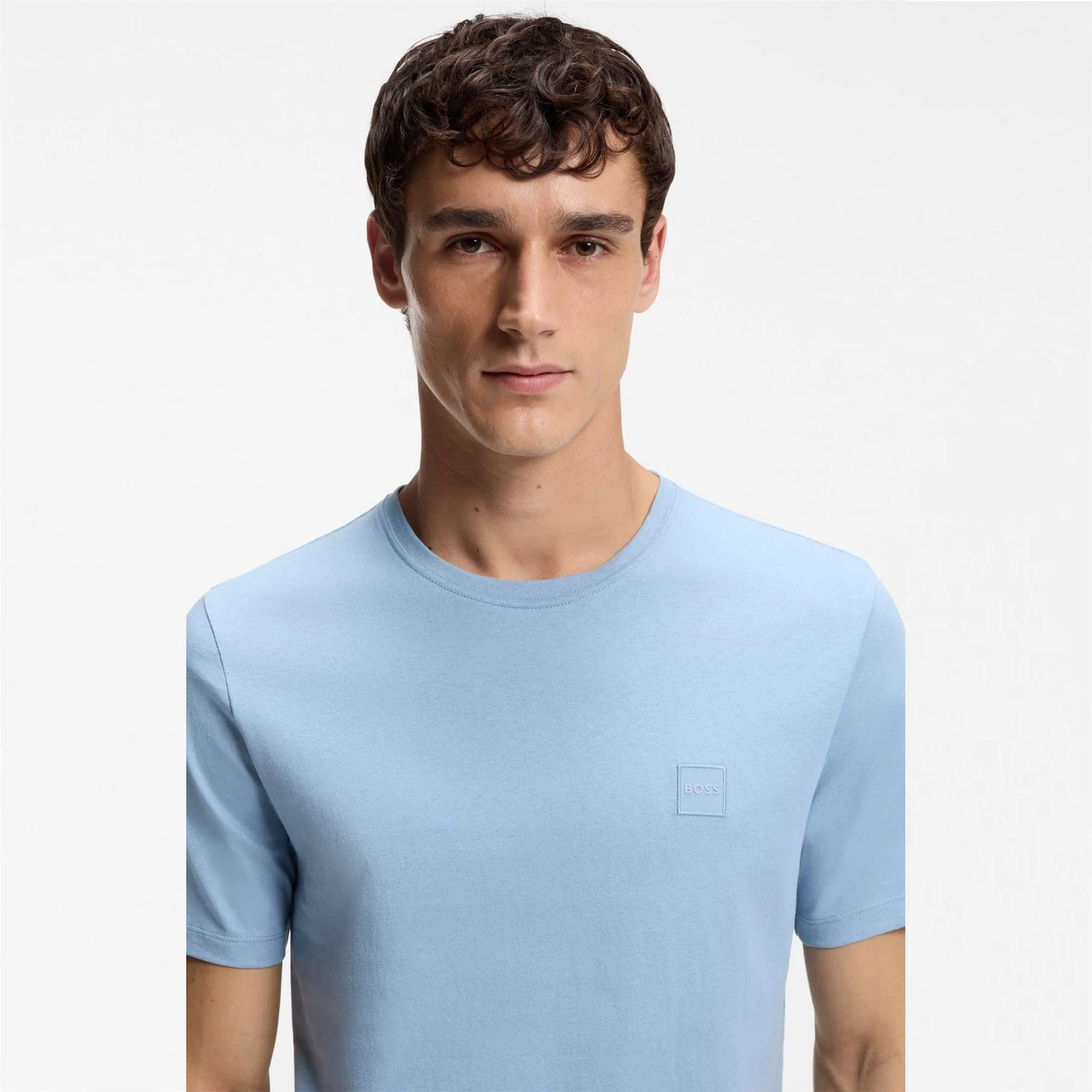 Boss BOSS ORANGE Tales T Shirt with Logo Patch Premium Cotton - Image 46