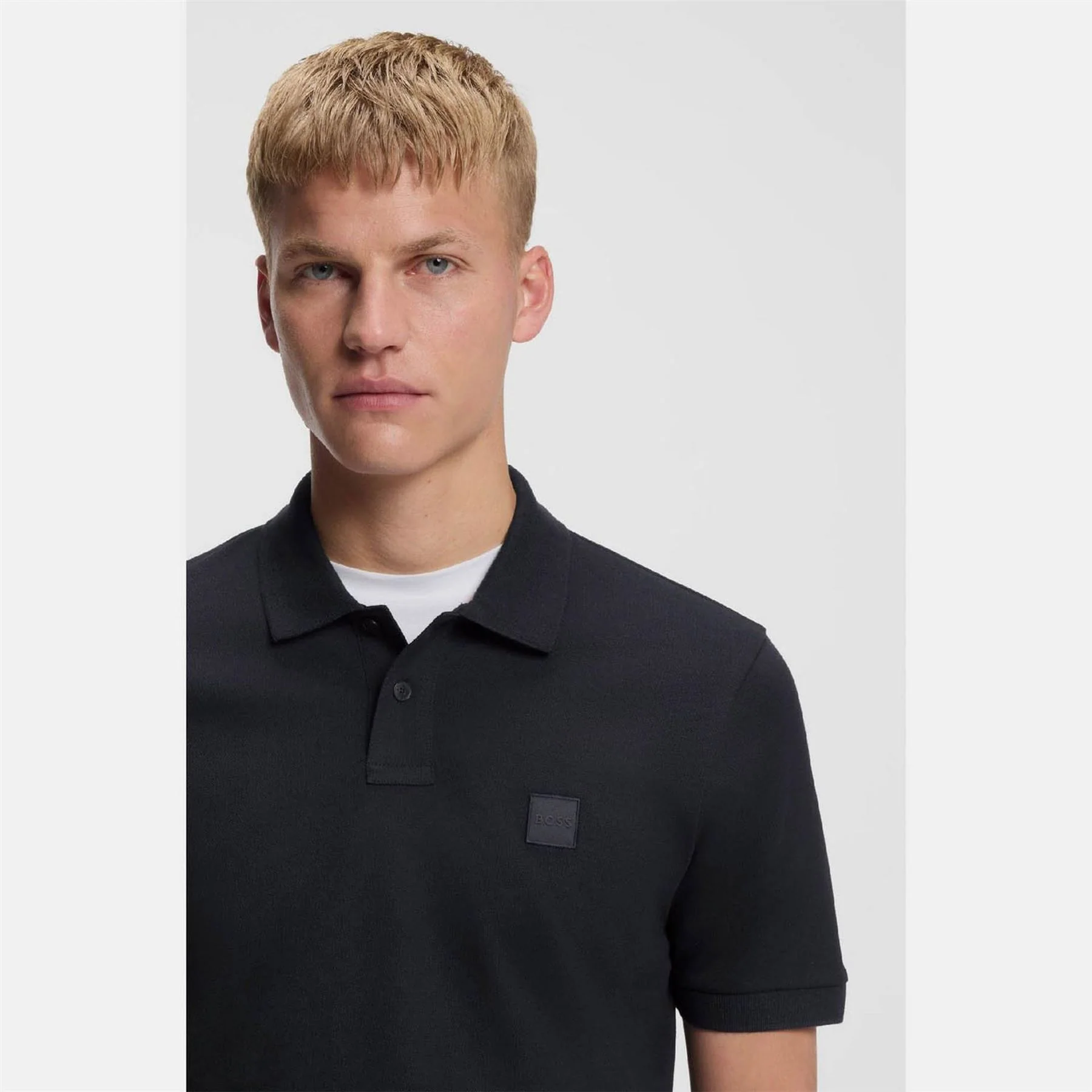 Boss Collared Neck Button Placket Polo Shirt - Image 15