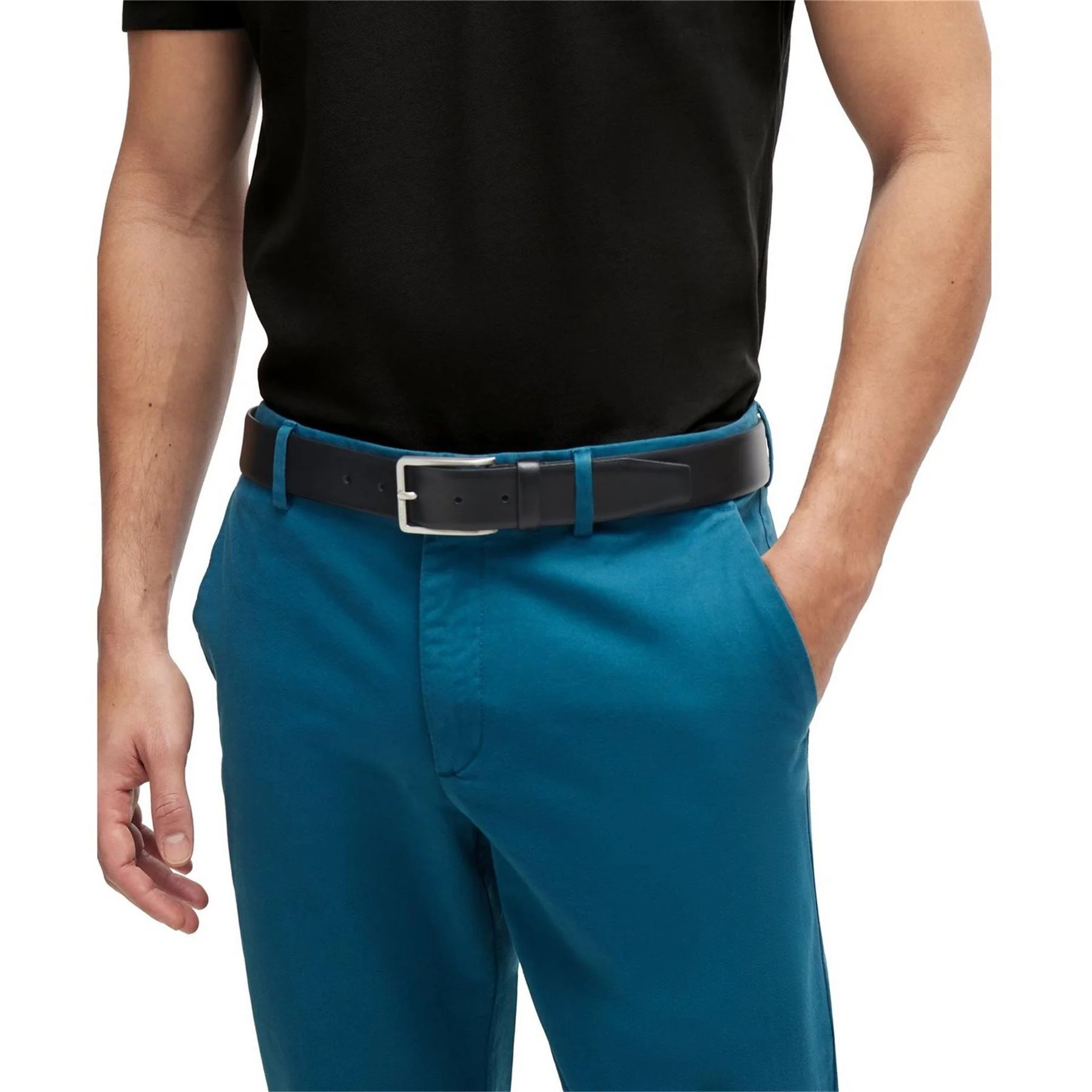 Boss Leather Pin Buckle Logo Belt - Image 2