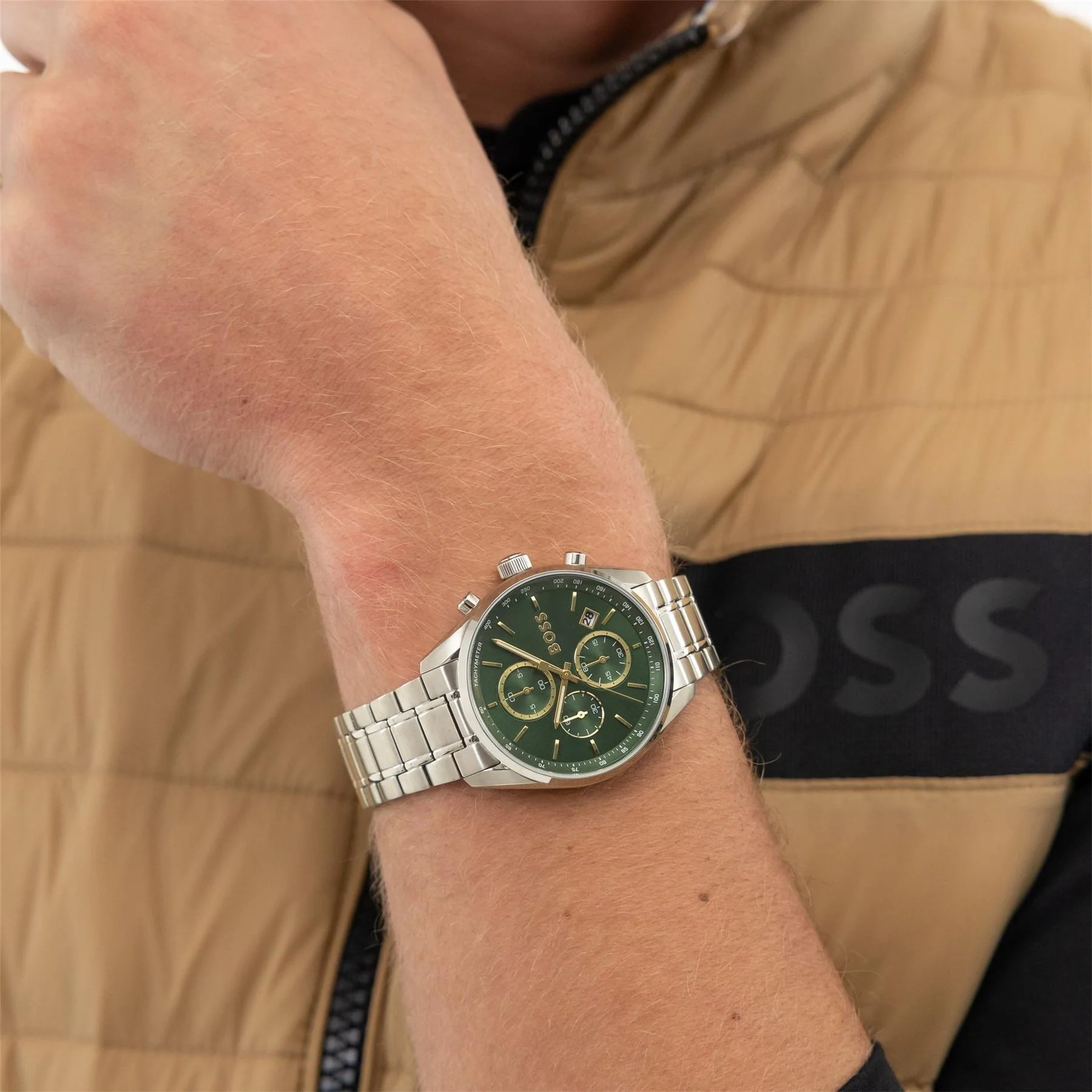 Boss BOSS Grand Prix Chronograph with Green Dial - Image 5