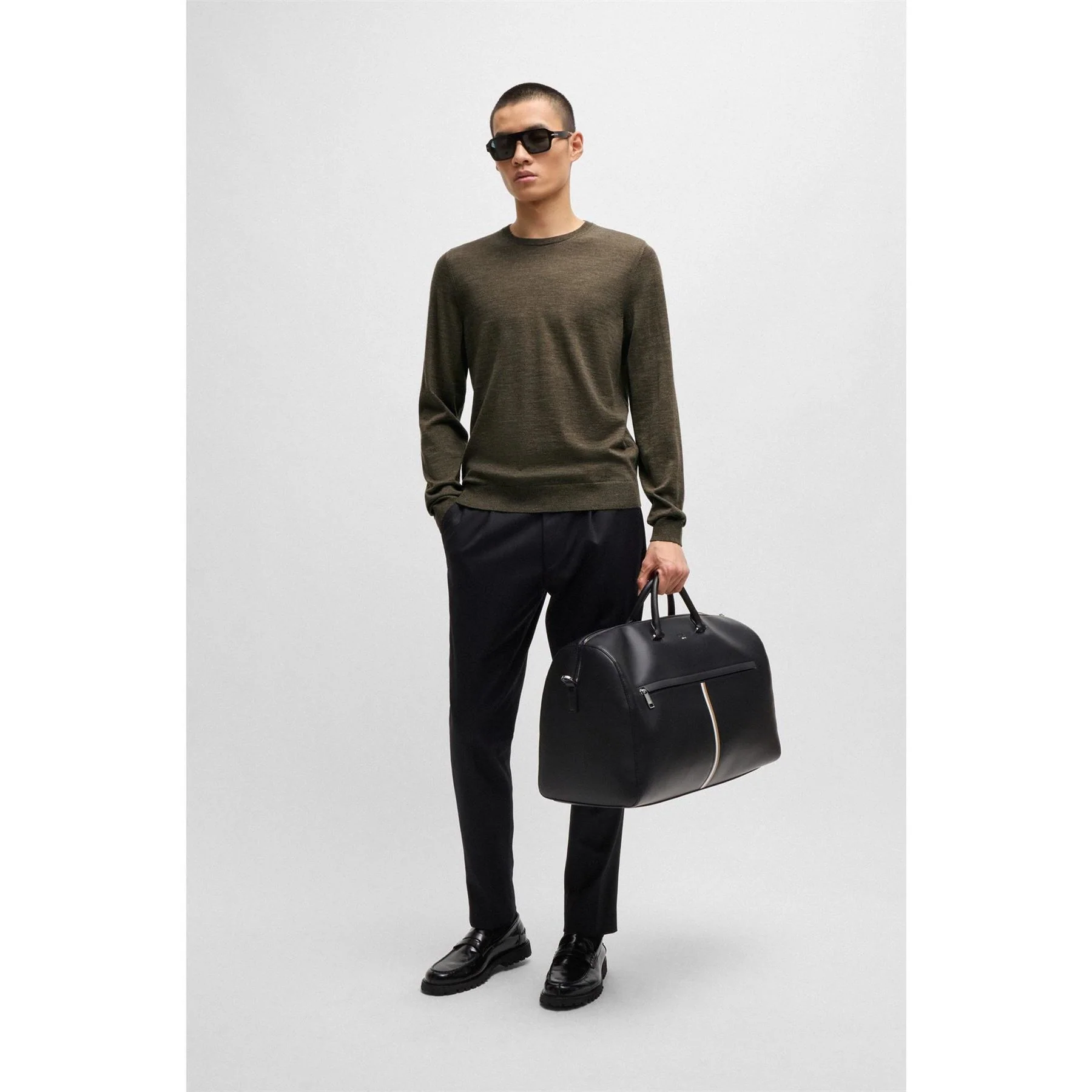 Boss Leno Regular Fit Crew Neck Sweater