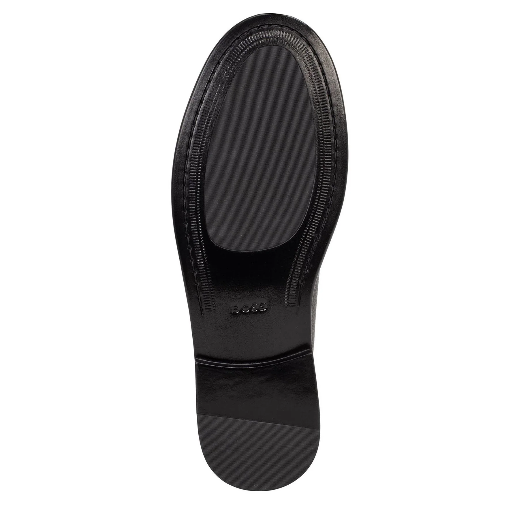 Boss Leather Slip On Loafers With Embossed Logo (tevan) - Image 3
