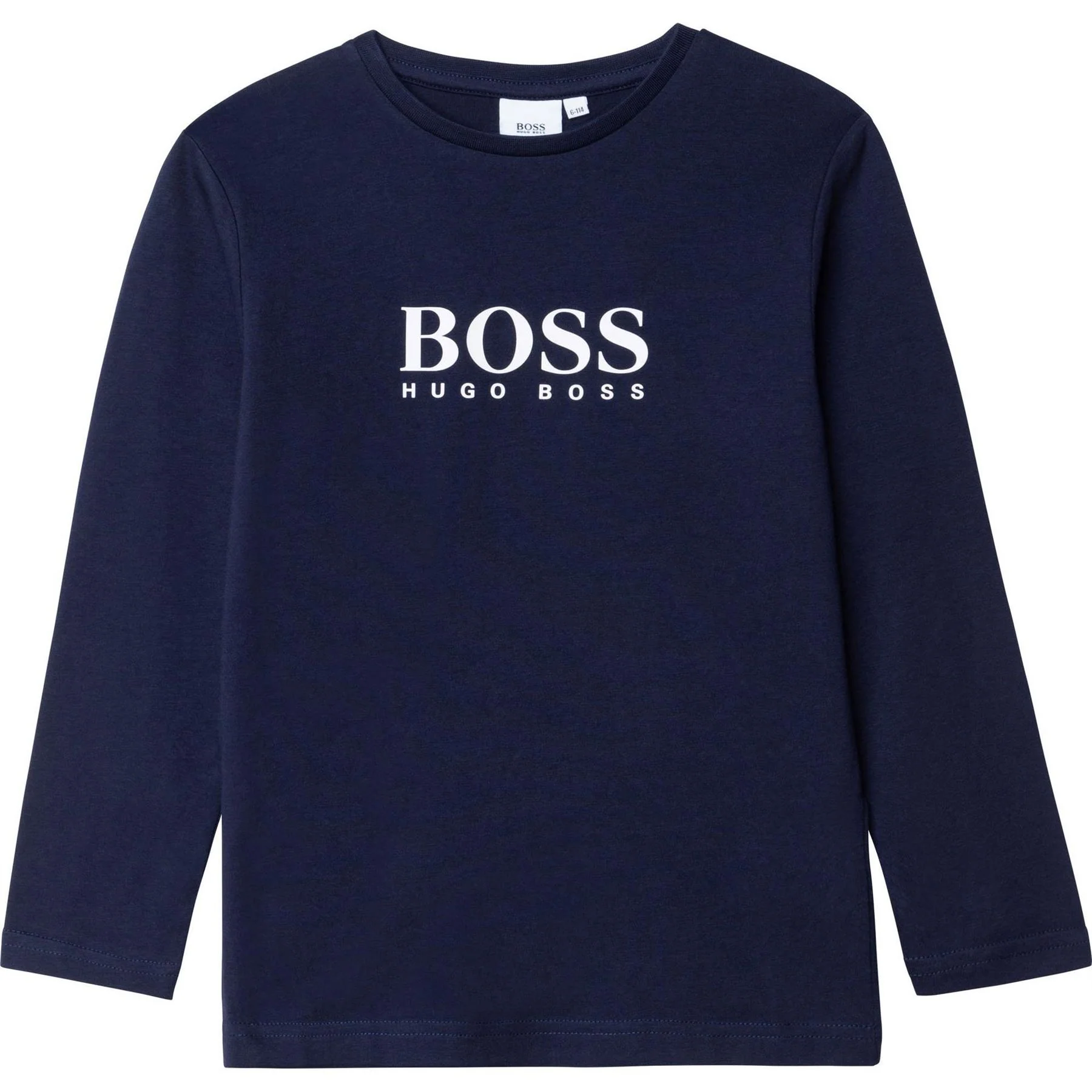 Boss Logo Long Sleeve T-Shirt, Bold Branding