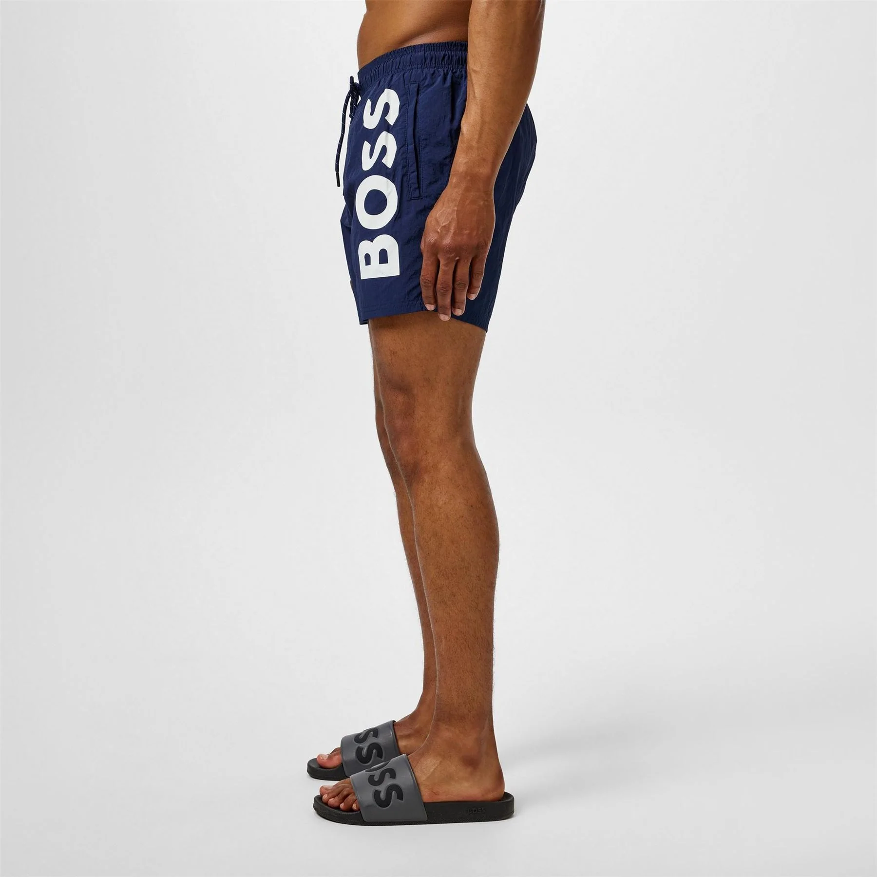 Boss Octopus Swim Shorts With Bold Branding - Image 10