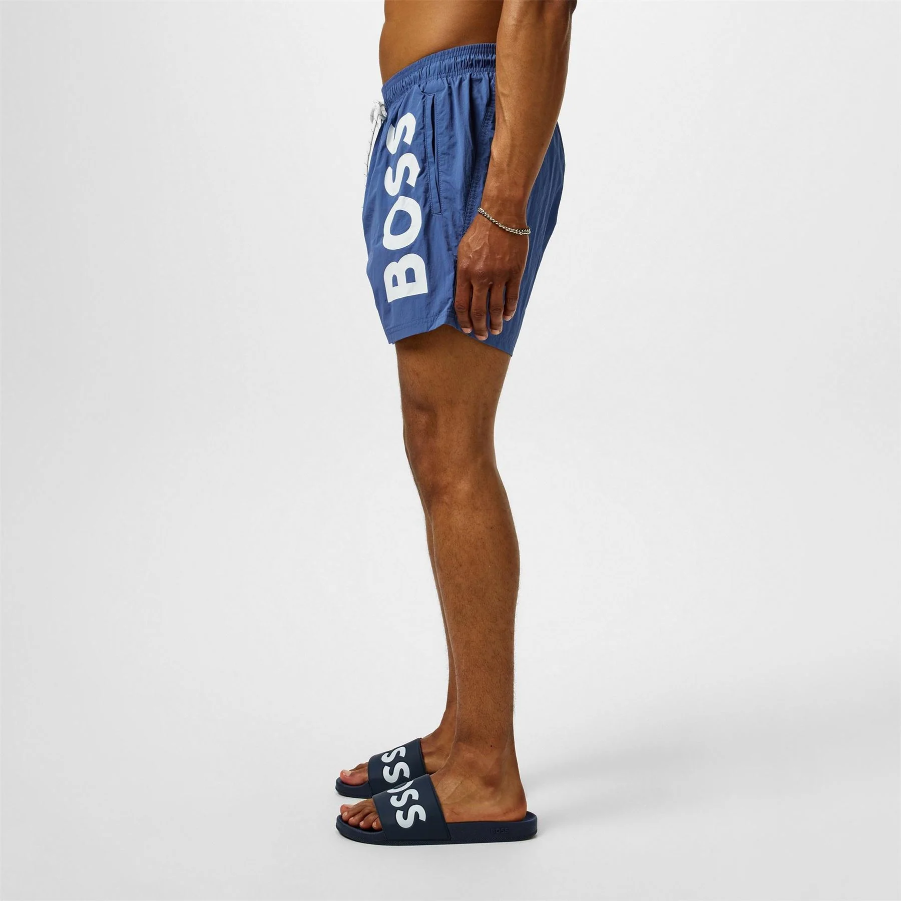 Boss Octopus Swim Shorts With Bold Branding - Image 35