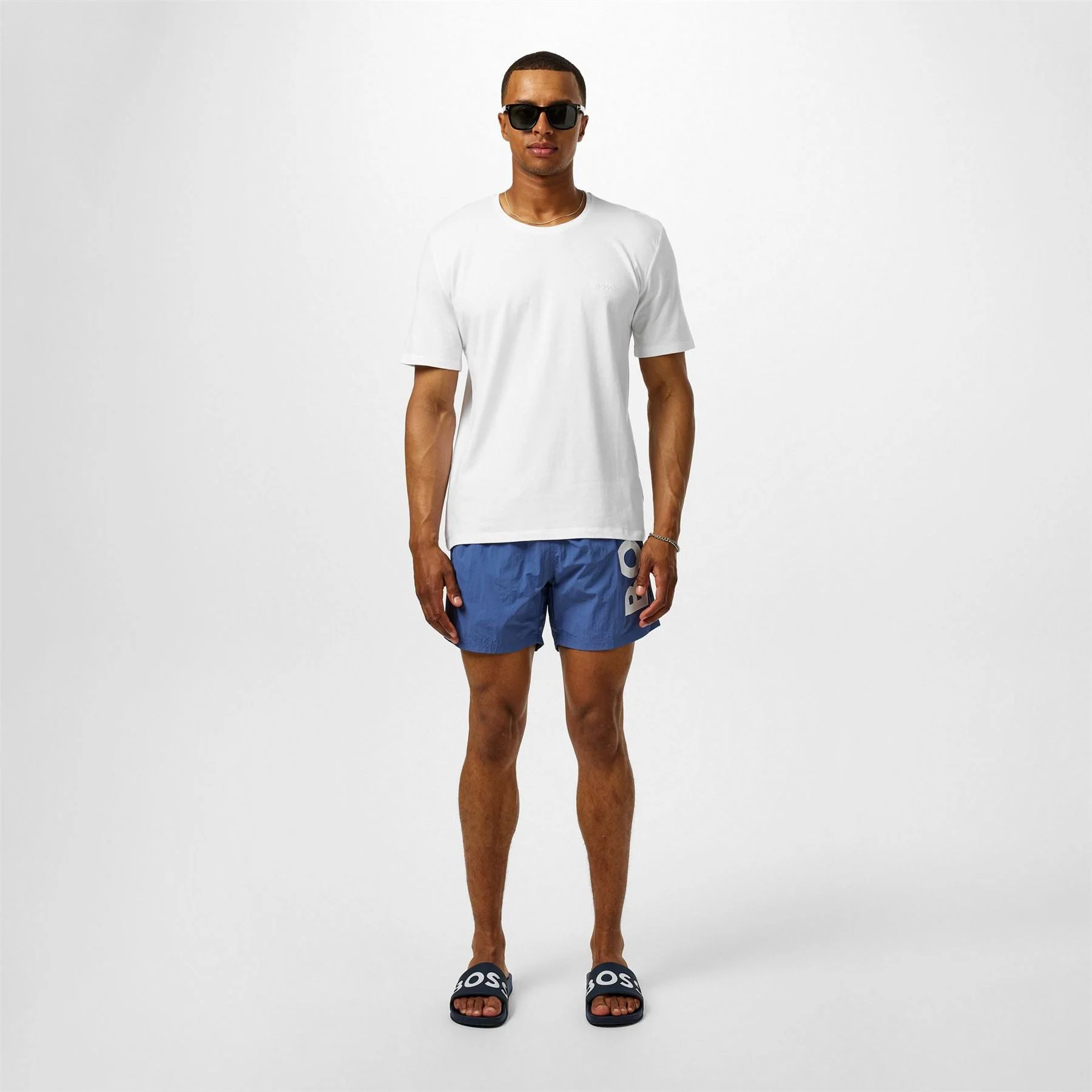 Boss Octopus Swim Shorts With Bold Branding - Image 36