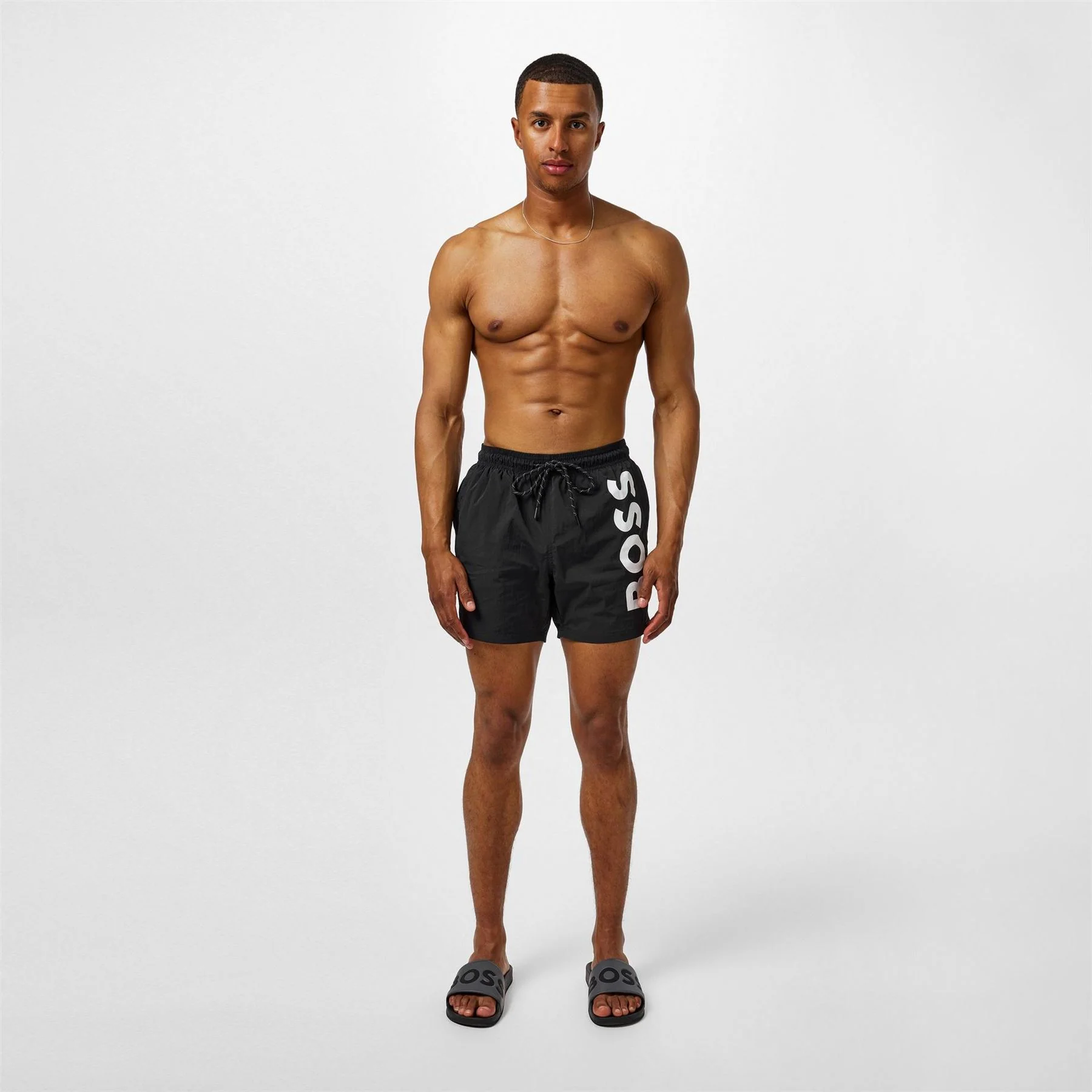 Boss Octopus Swim Shorts With Bold Branding - Image 7