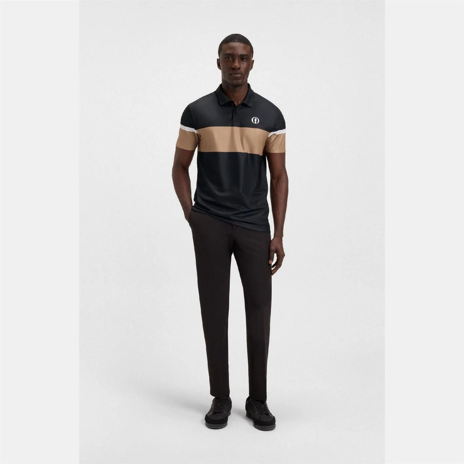 Boss Open 25 Paddy Grid Pattern Polo Shirt - Image 4
