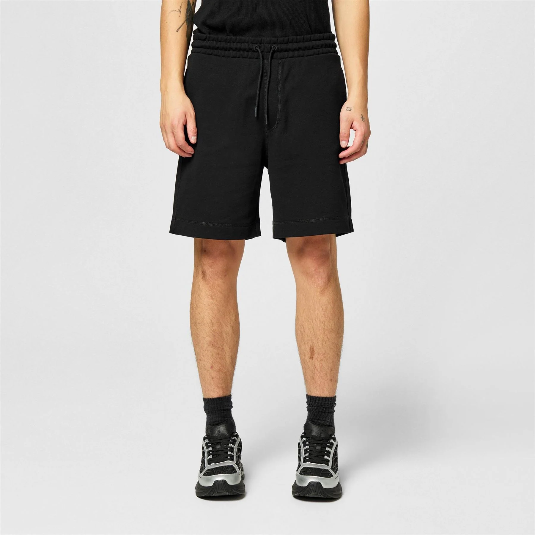 Boss Orange Mid Length Elasticated Drawstring Fleece Shorts - Image 14