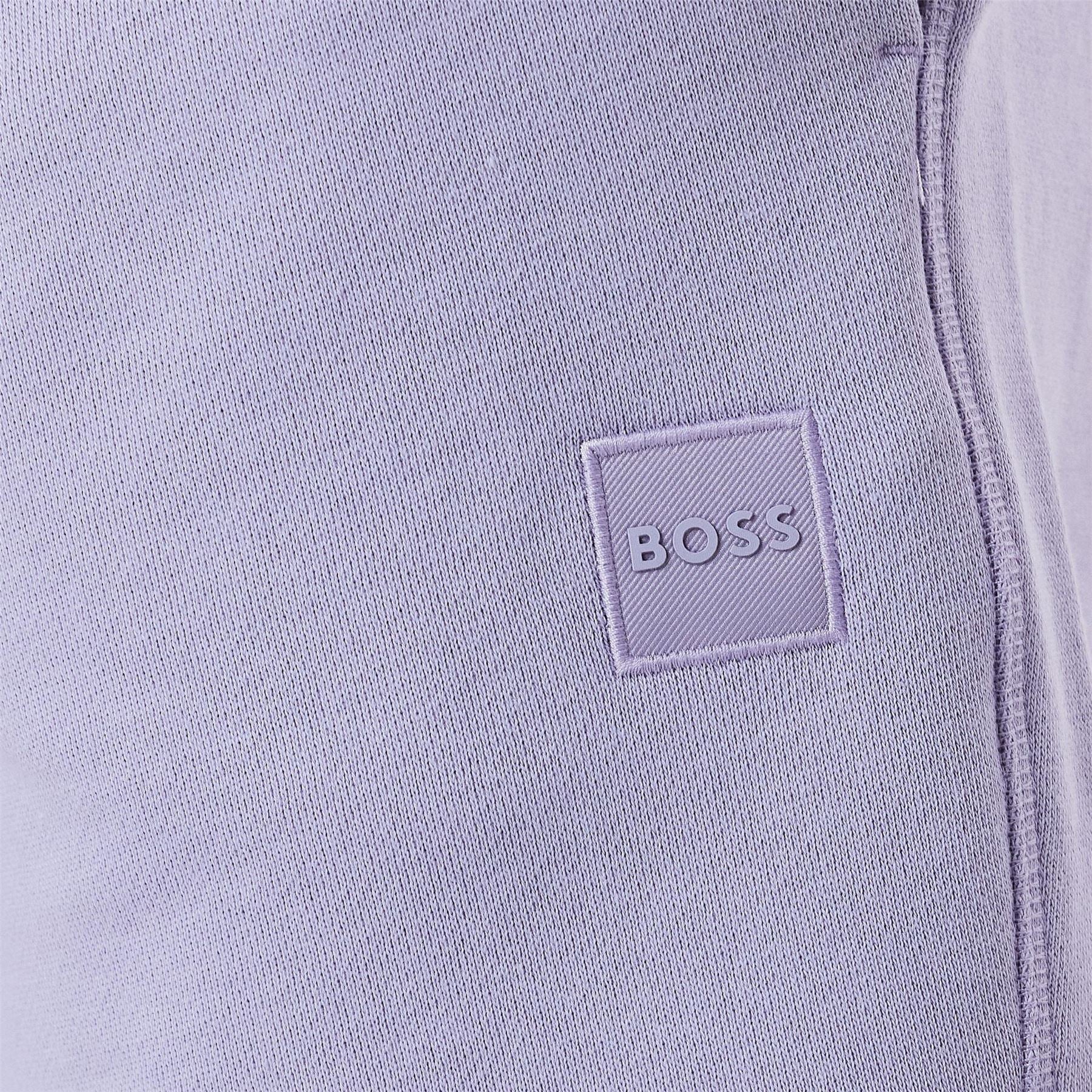 Boss Orange Mid Length Elasticated Drawstring Fleece Shorts - Image 24