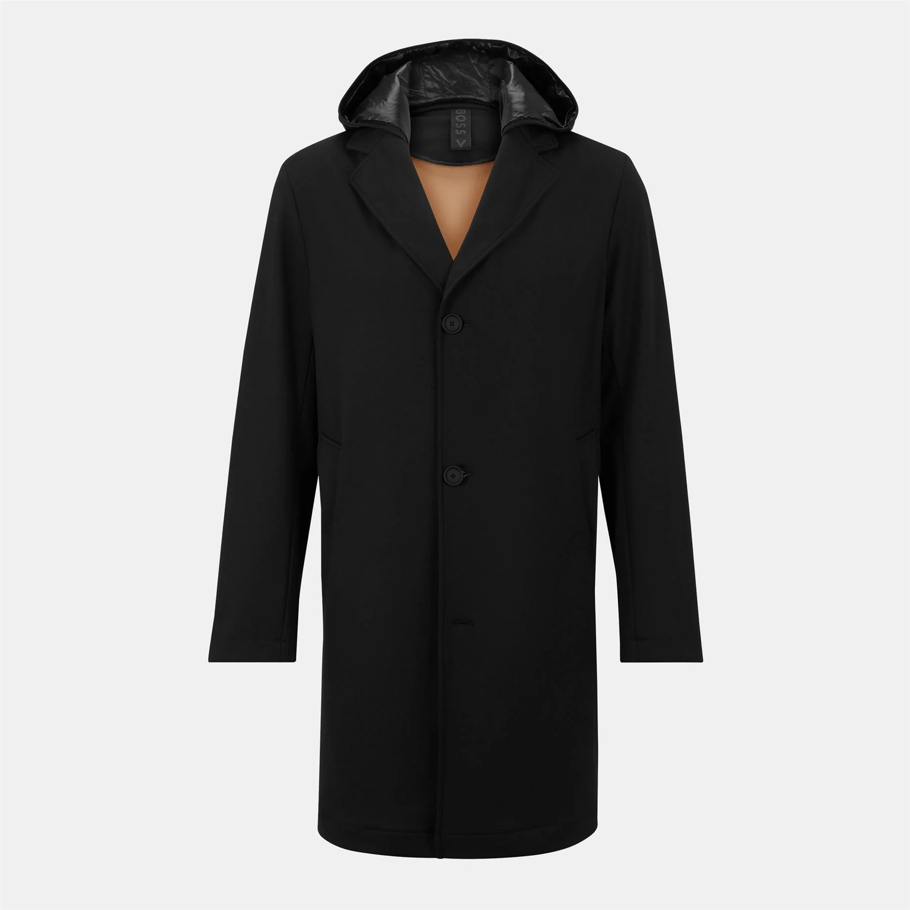Boss P Cam J Hood Water Resistant Hooded Trench Coat