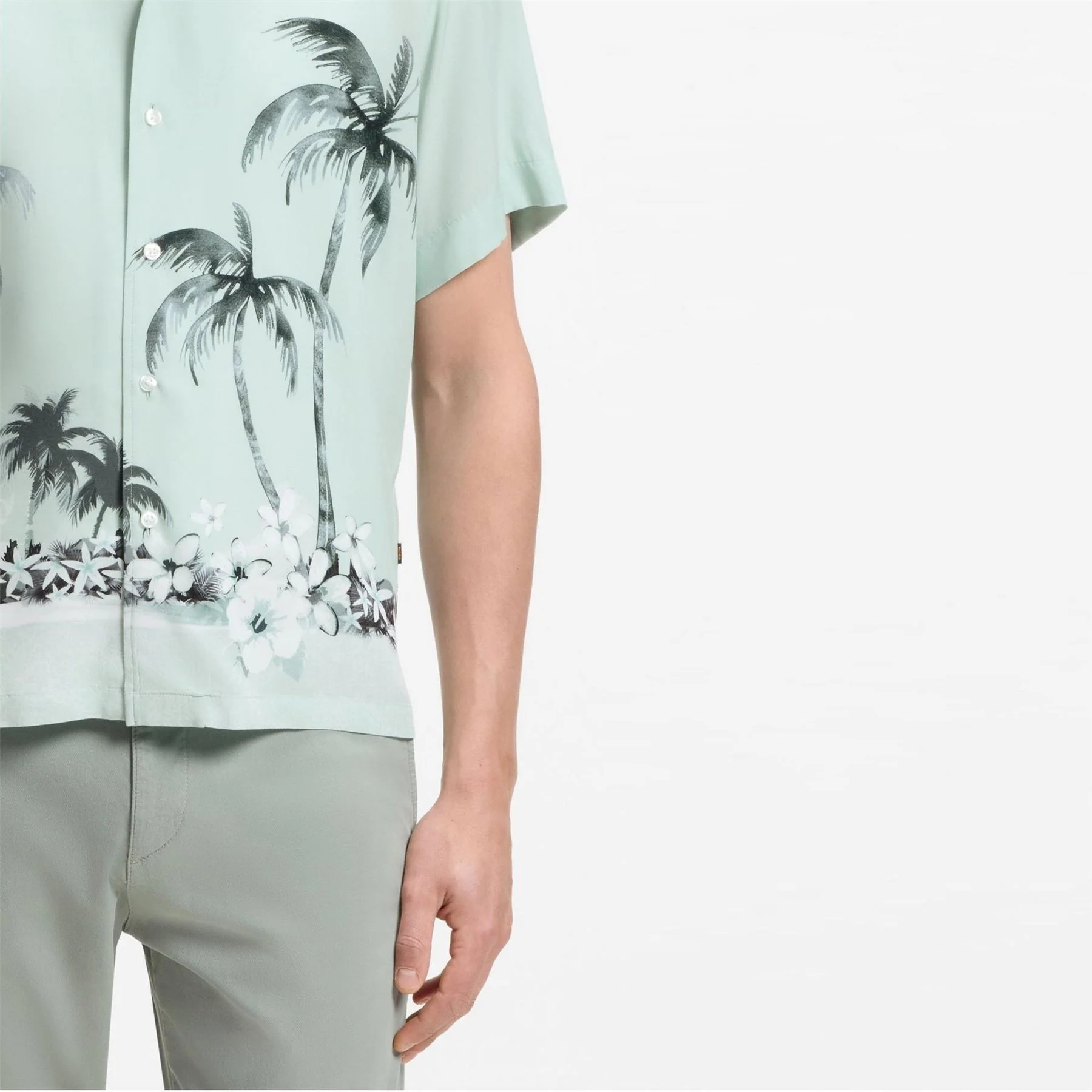 Boss Patterned Short Sleeve Shirt - Image 4