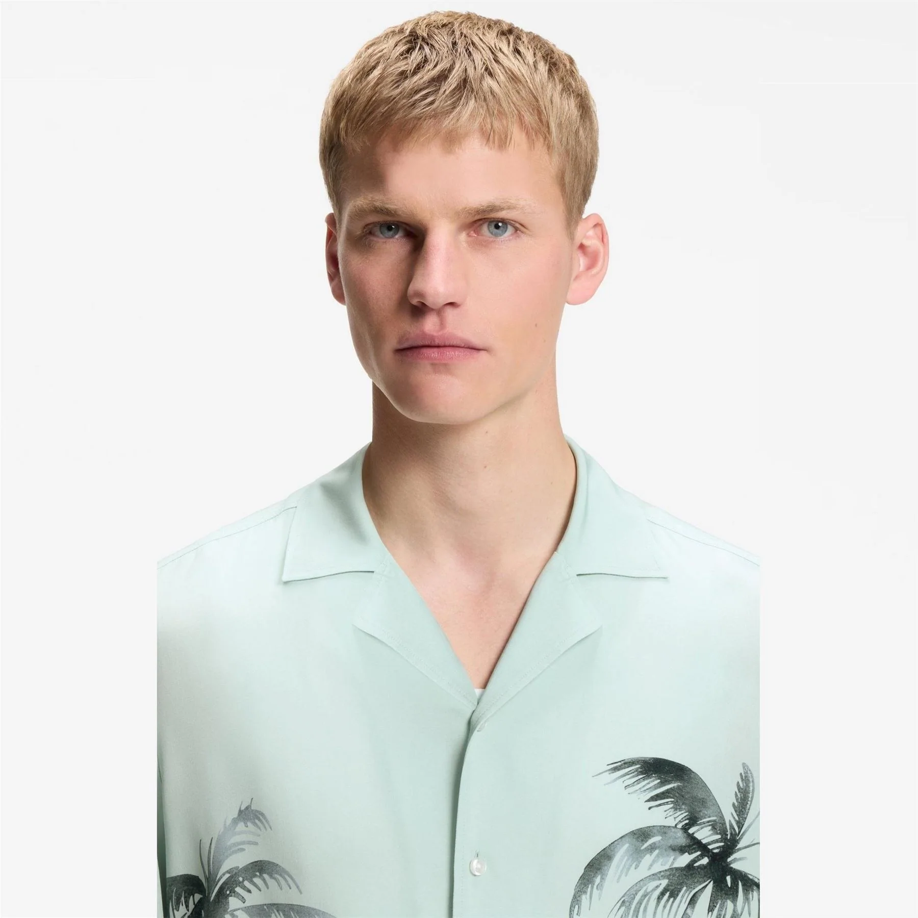 Boss Patterned Short Sleeve Shirt - Image 5