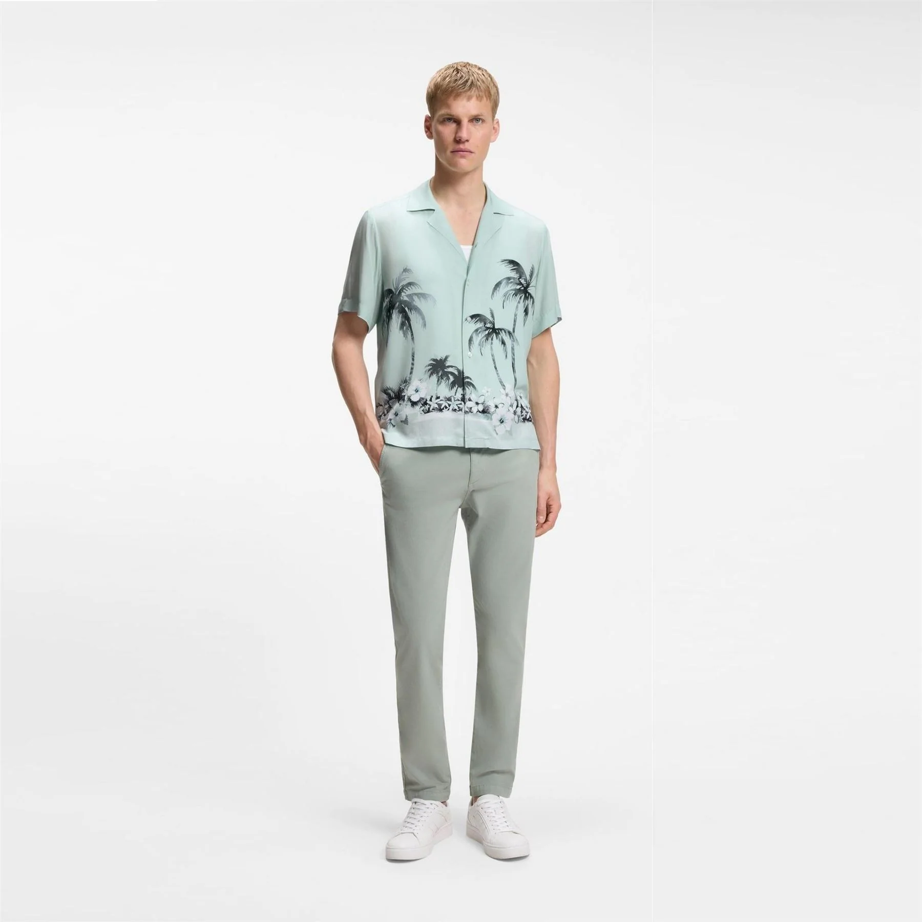 Boss Patterned Short Sleeve Shirt - Image 6