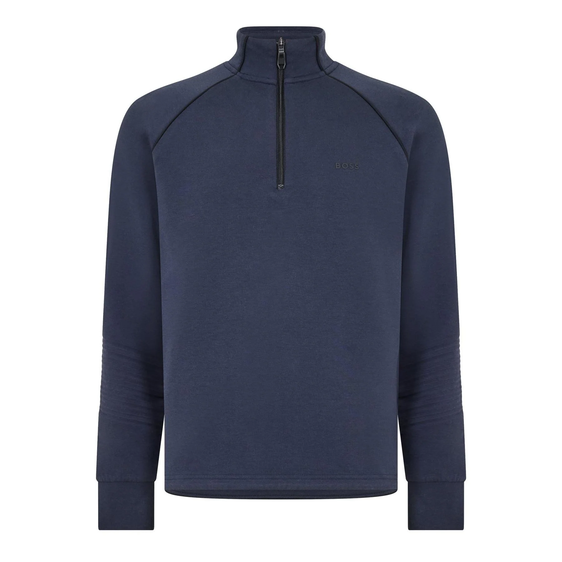 Boss Zip Neck Long Sleeve Regular Fit Sweatshirt
