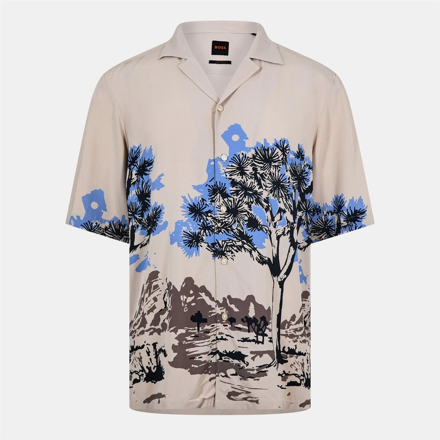 Boss Rayer M Patterned Short Sleeve Shirt