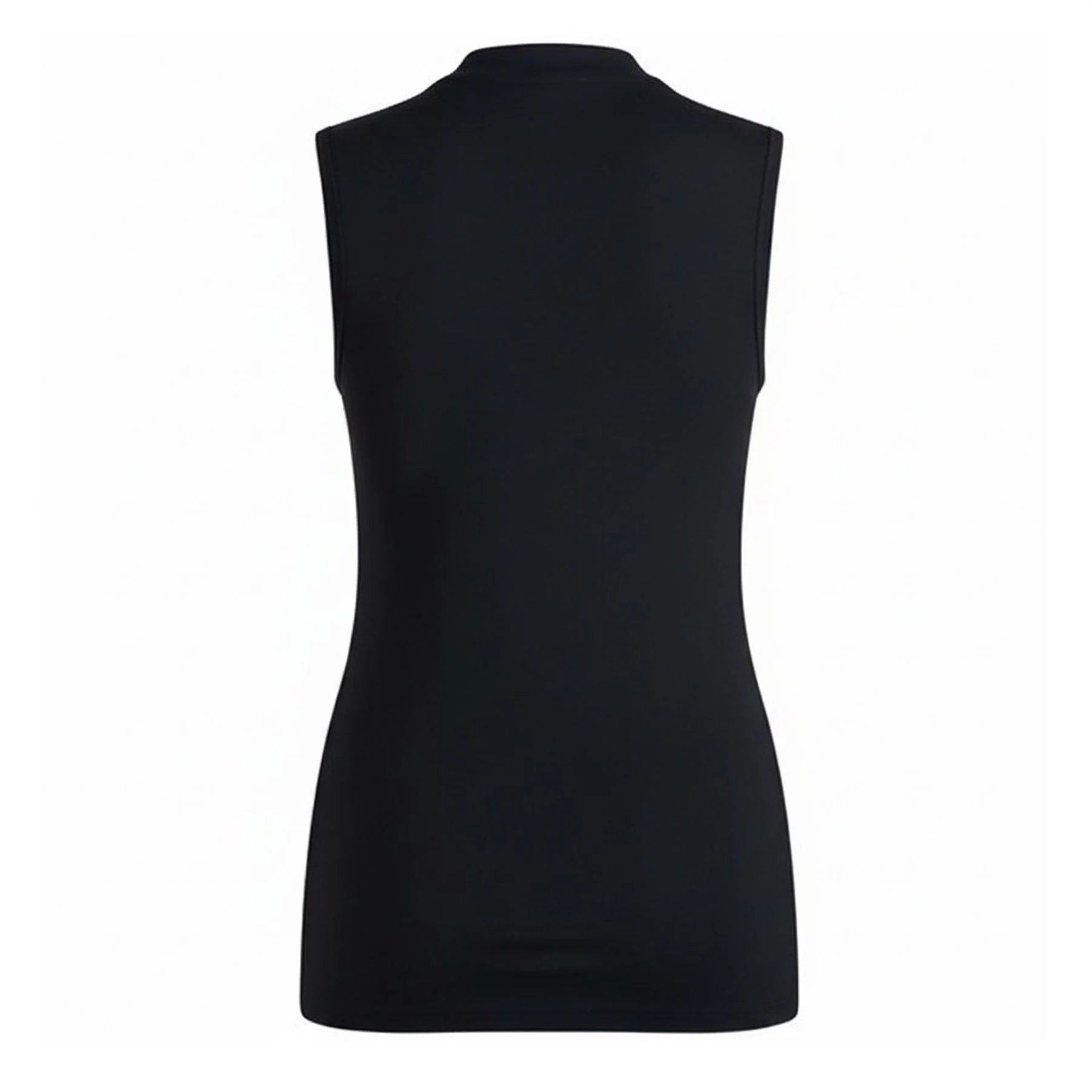 Boss Ribbed Top With Mock Neckline - Image 2