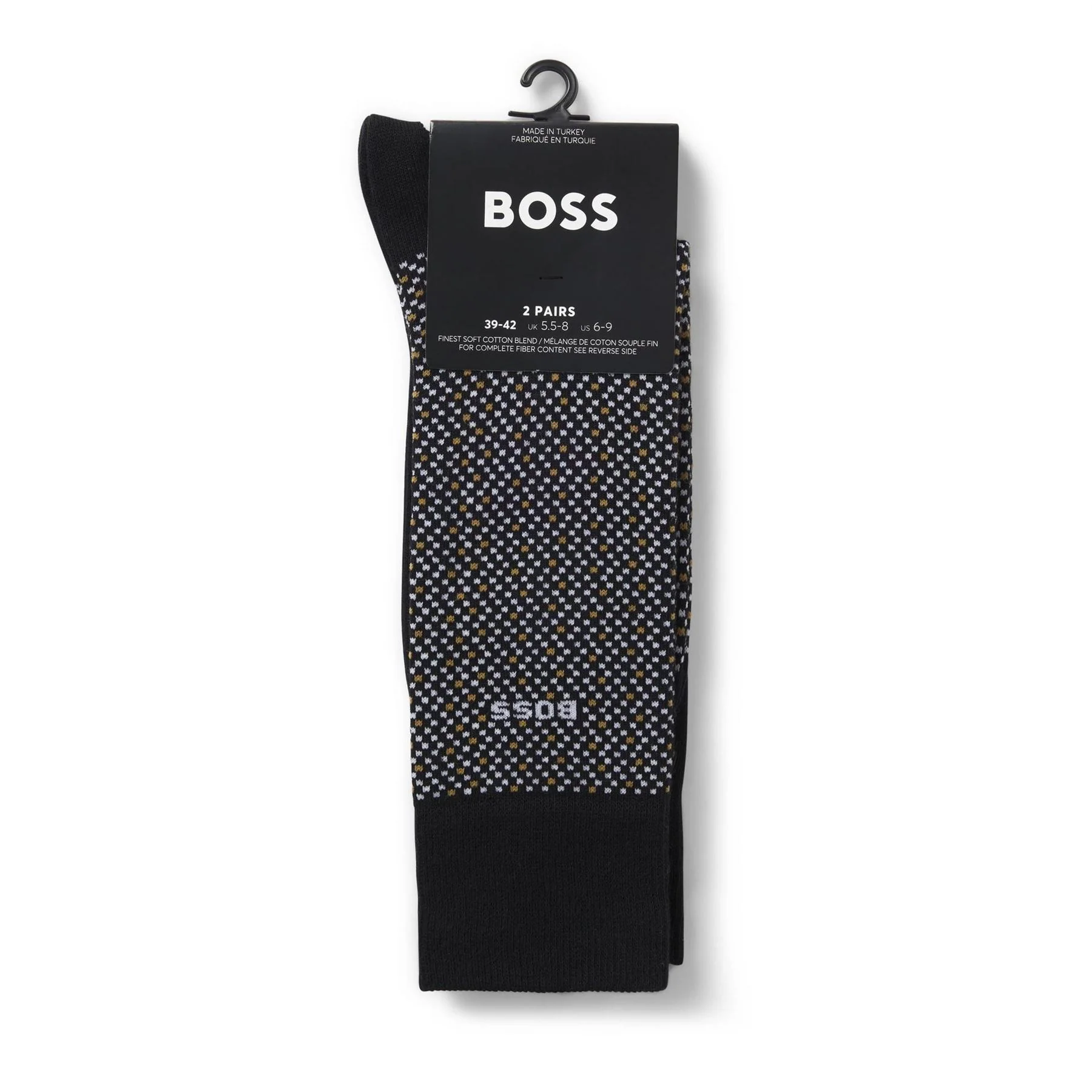 Boss 2 Pack Mini Cube Crew Long Socks - Image 2