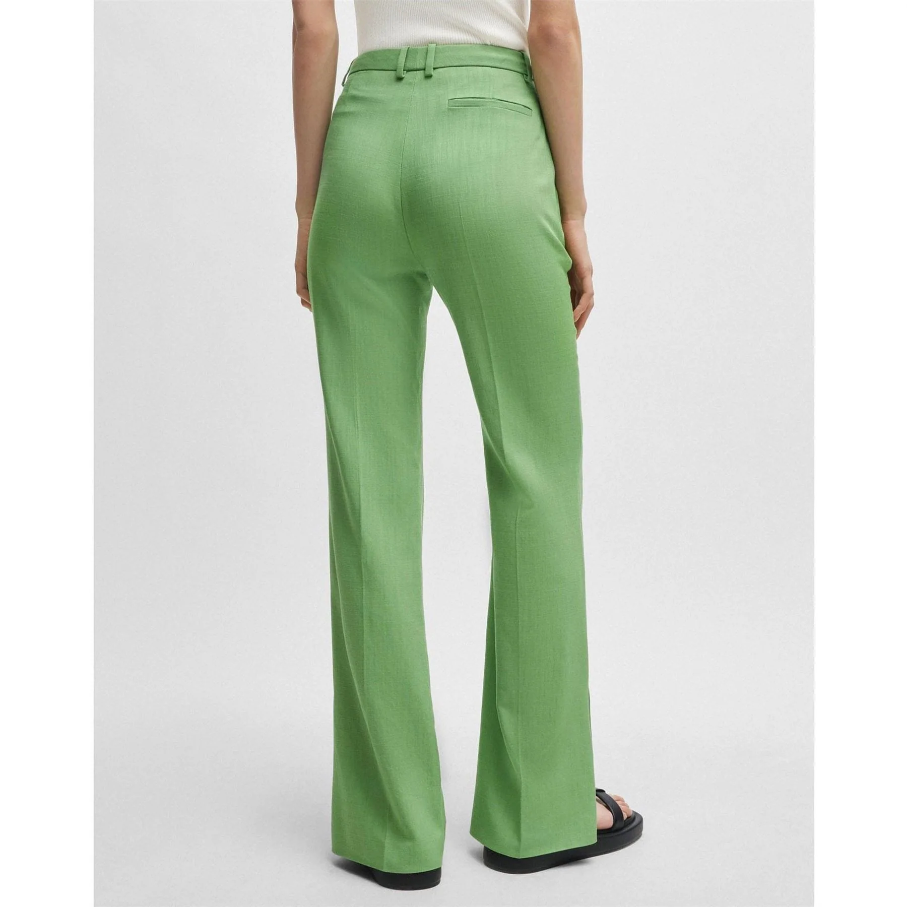 Boss Slim Fit Flared Trousers - Image 2