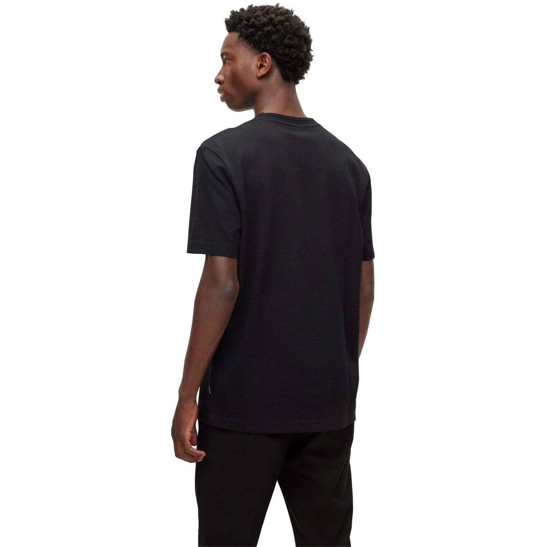 Boss Tiburt Bubble Structure Cotton Short Sleeve T-Shirt - Image 18