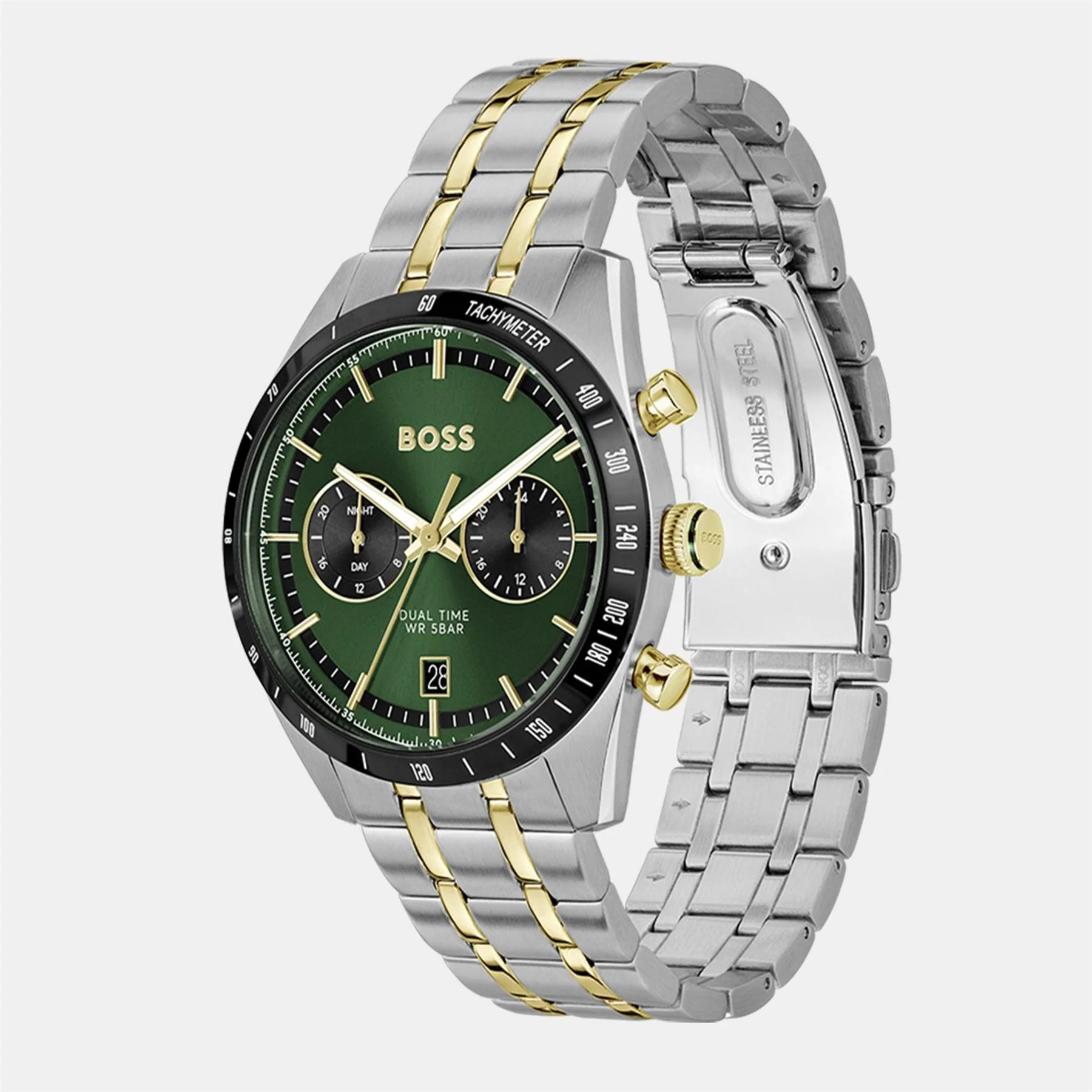 Boss Tourmaster Racing Steel Bracelet Analogue Watch - Image 8