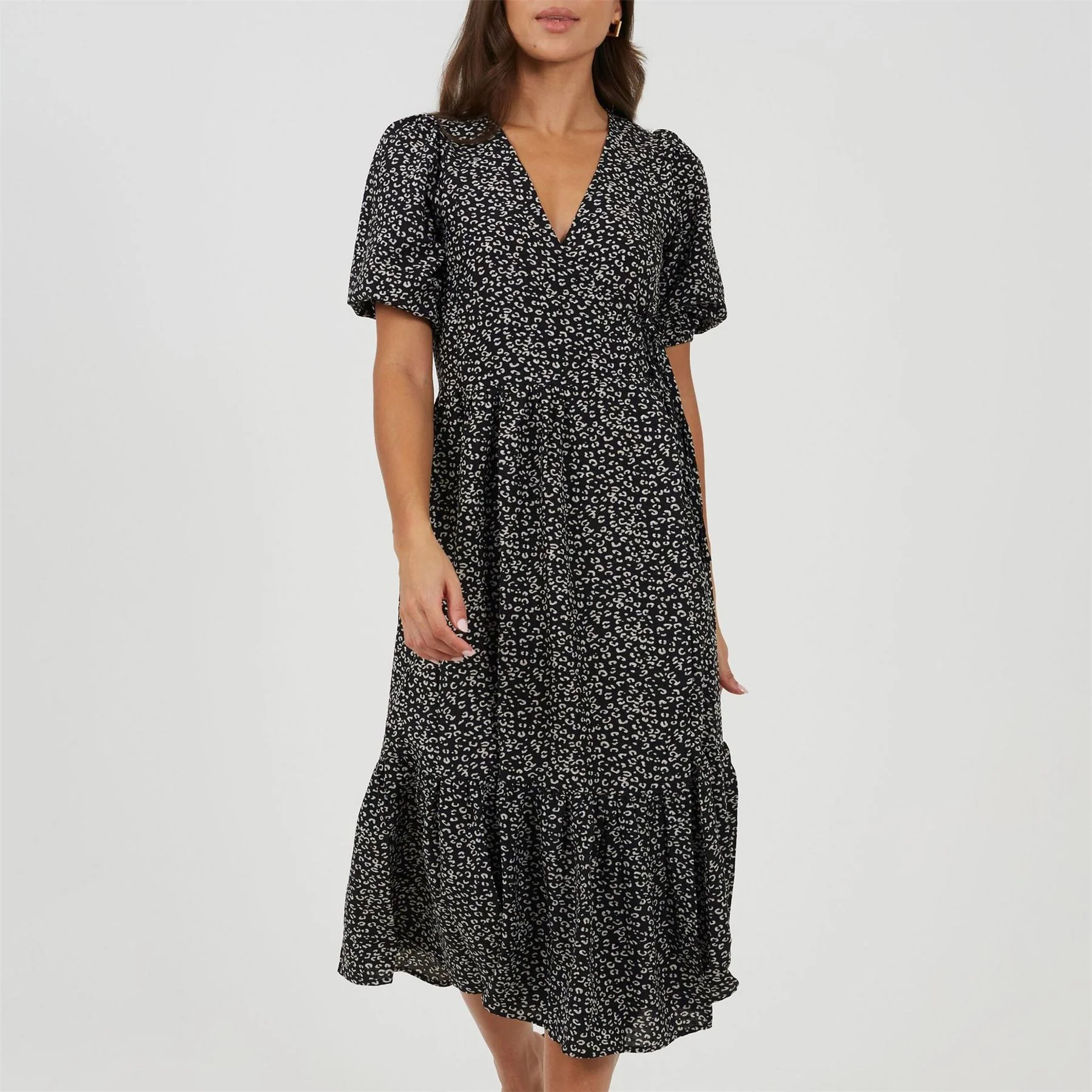 Brave Soul V Neck Wrap Dress
