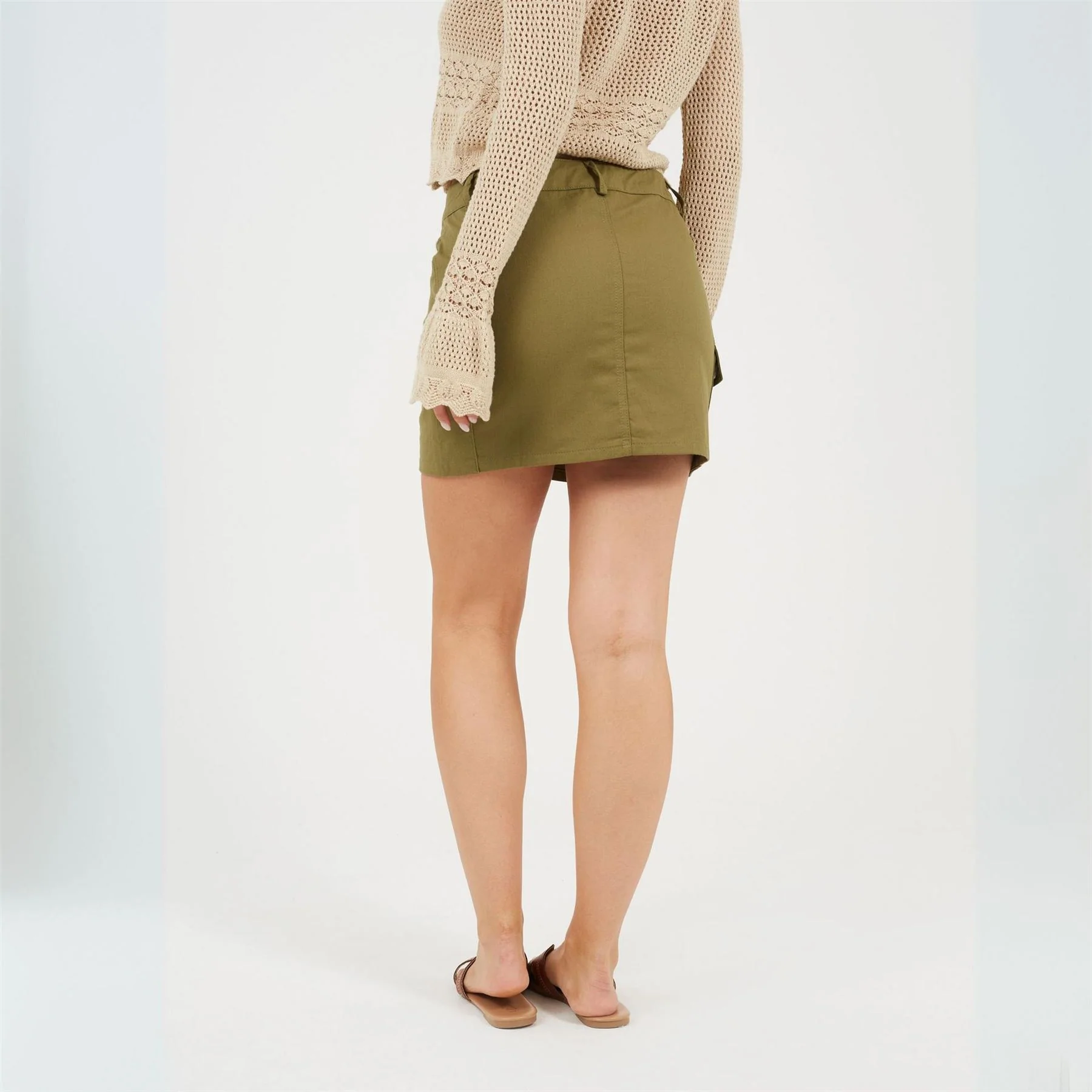 Brave Soul Womens Denim Mini Skirt With Cargo Pockets - Image 10