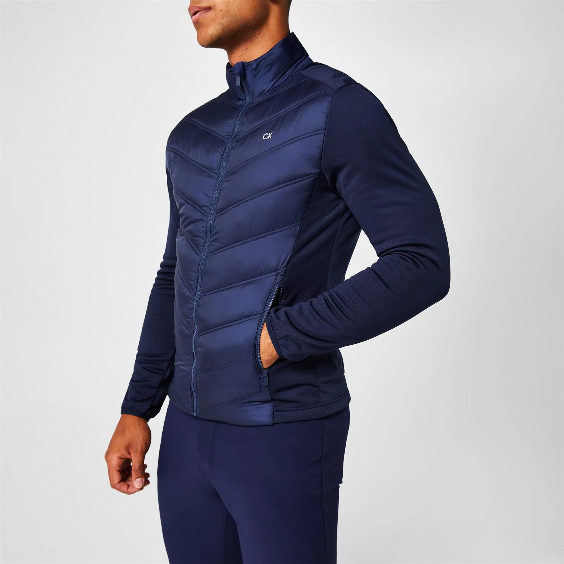 Calvin Klein Golf Frontera Hybrid Long Sleeve Performance Golf Jacket - Image 3