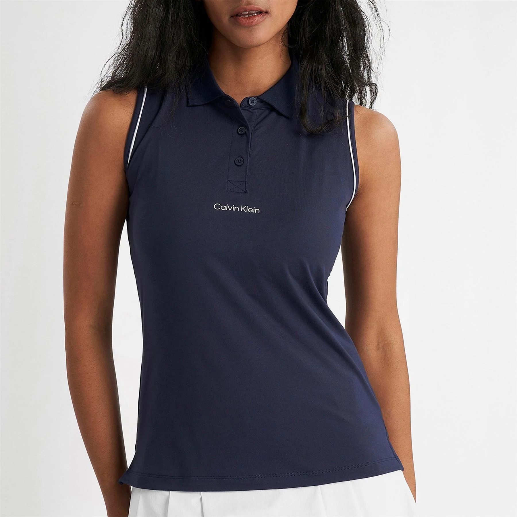 Calvin Klein Golf Sleeveless Performance Polo Shirt - Image 8