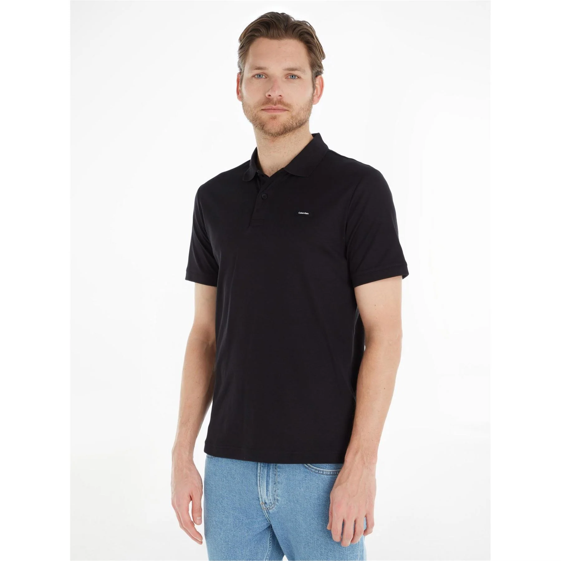 Calvin Klein Liquid Touch Slim Short Sleeve Polo Shirt - Image 3