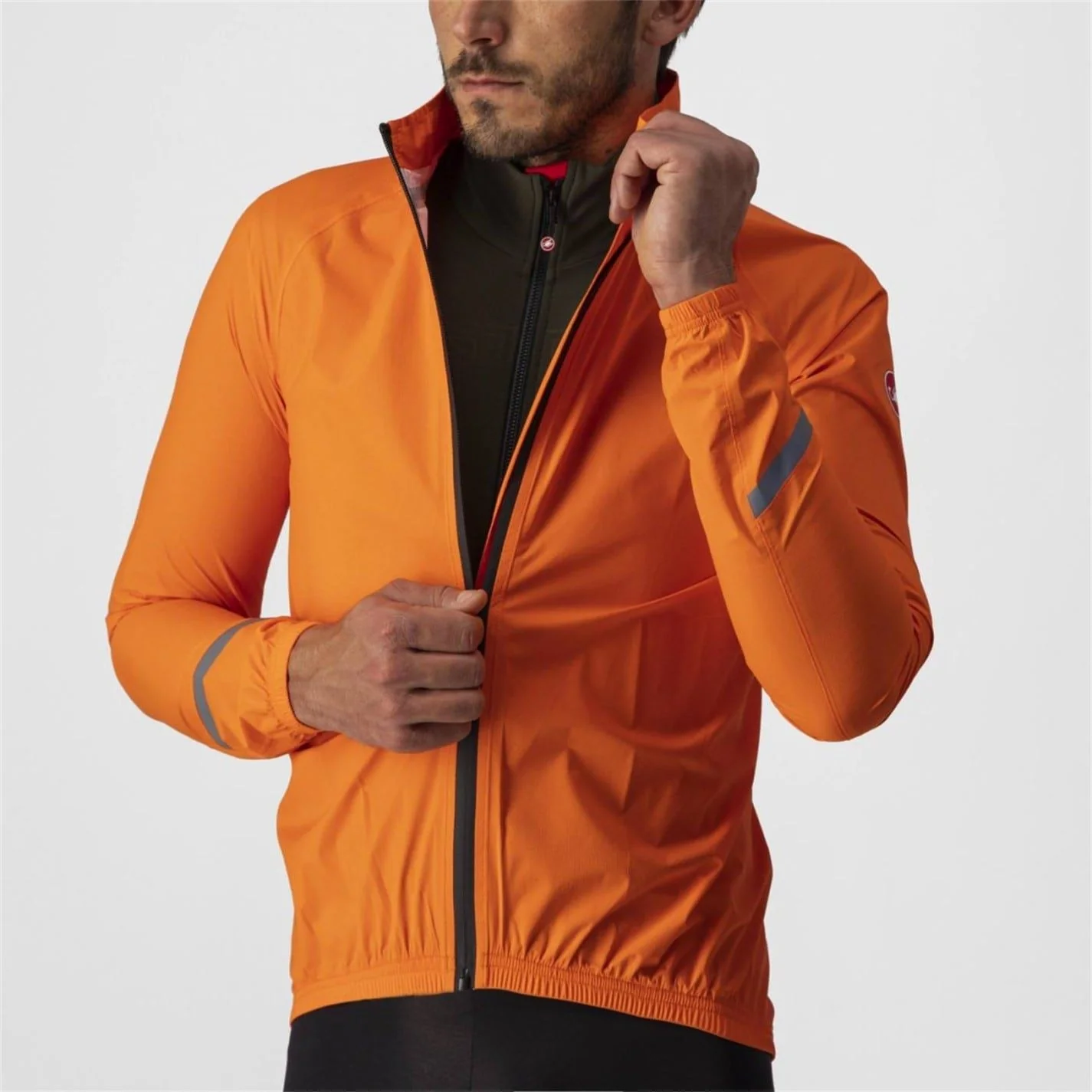 Castelli Emergency 2 Waterproof Long Sleeve Performance Cycling Jacket - Image 6