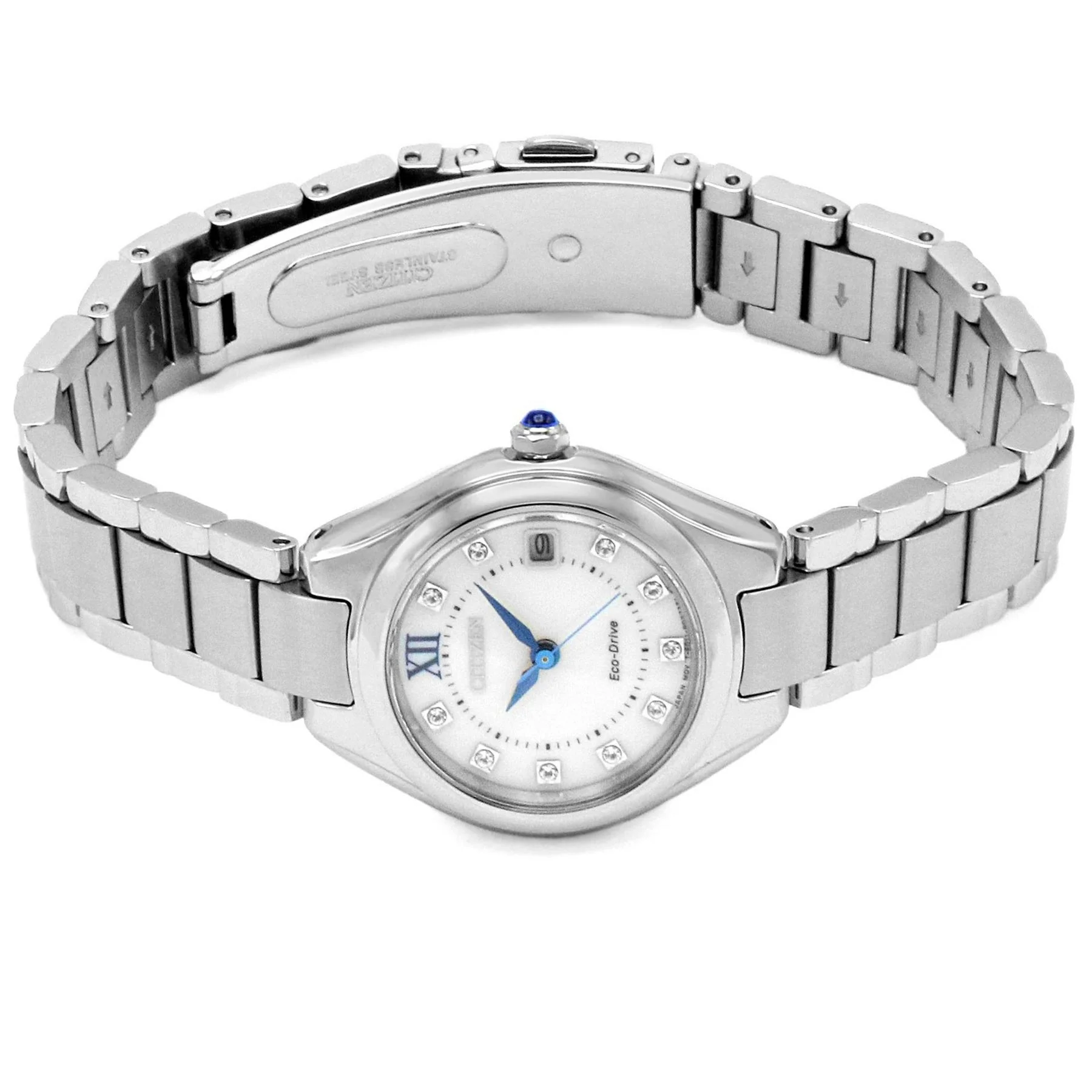 Citizen Crystal Stainless Steel Classic Watch - Image 4