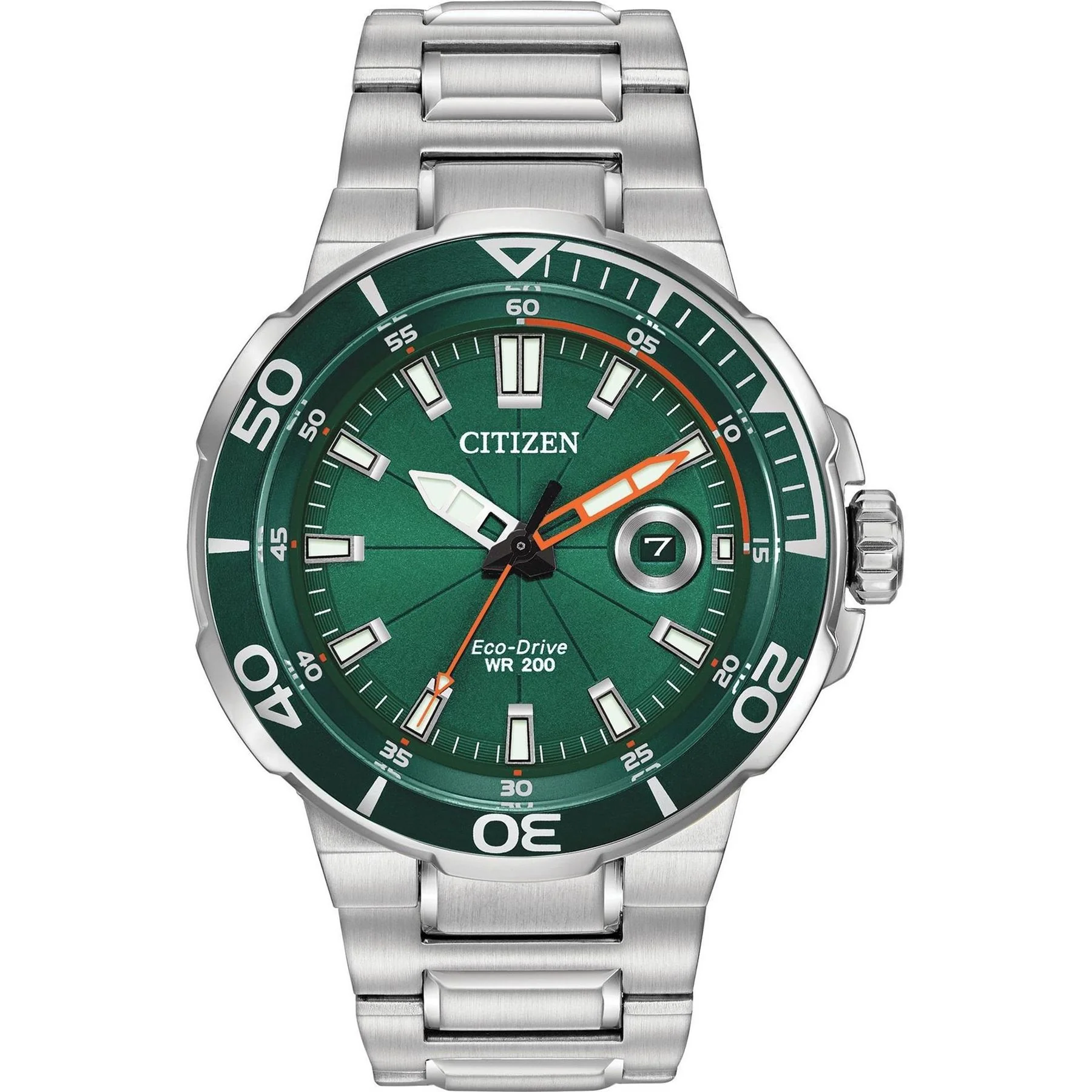 Citizen Stainless Steel Classic Eco Drive Watch Aw1428 53x