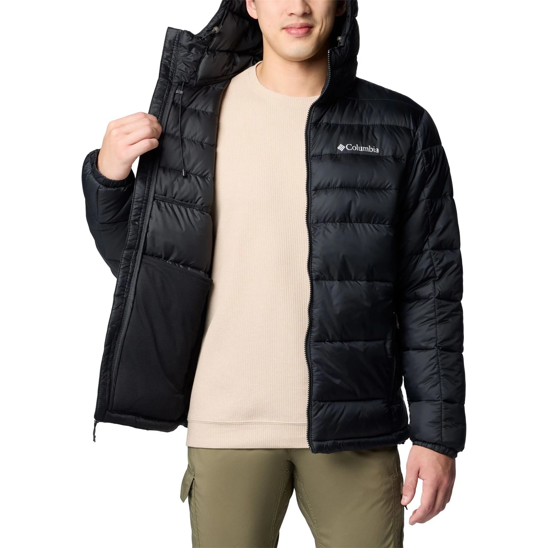 Columbia Buck Butte Hooded Solid Patterned Puffer Jacket - Image 12