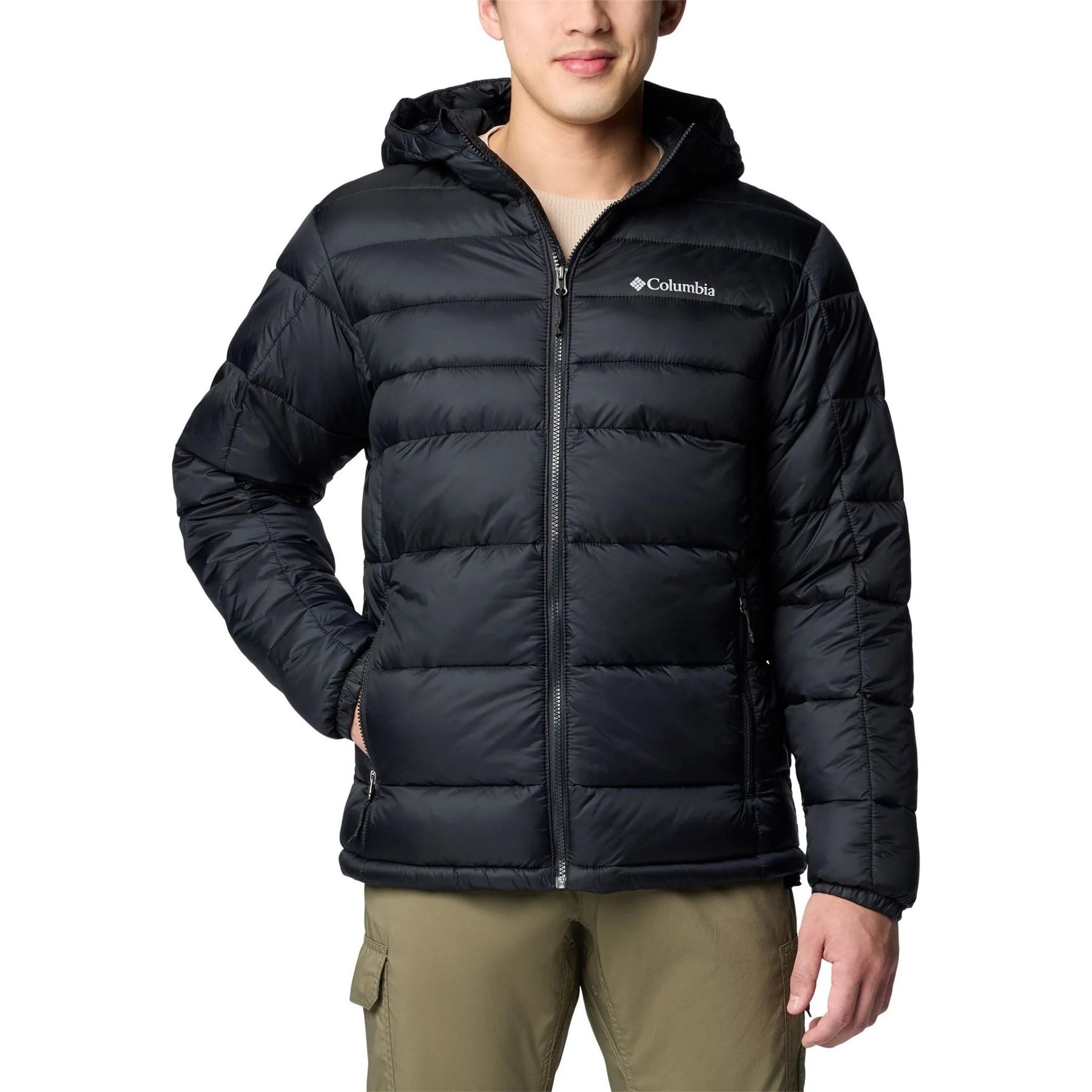 Columbia Buck Butte Hooded Solid Patterned Puffer Jacket - Image 8