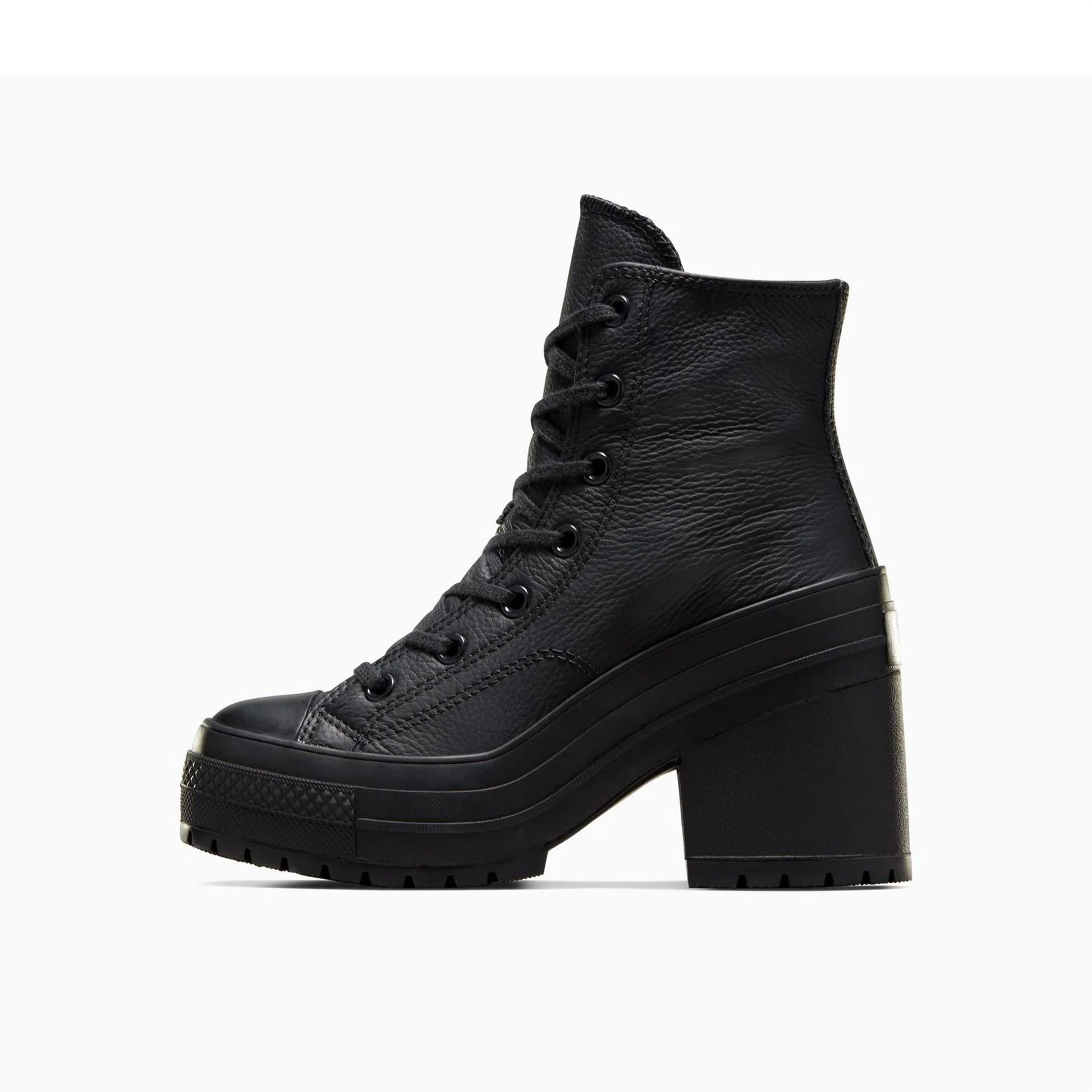 Converse Chuck 70 De Luxe Leather Ankle Heeled Boots - Image 3