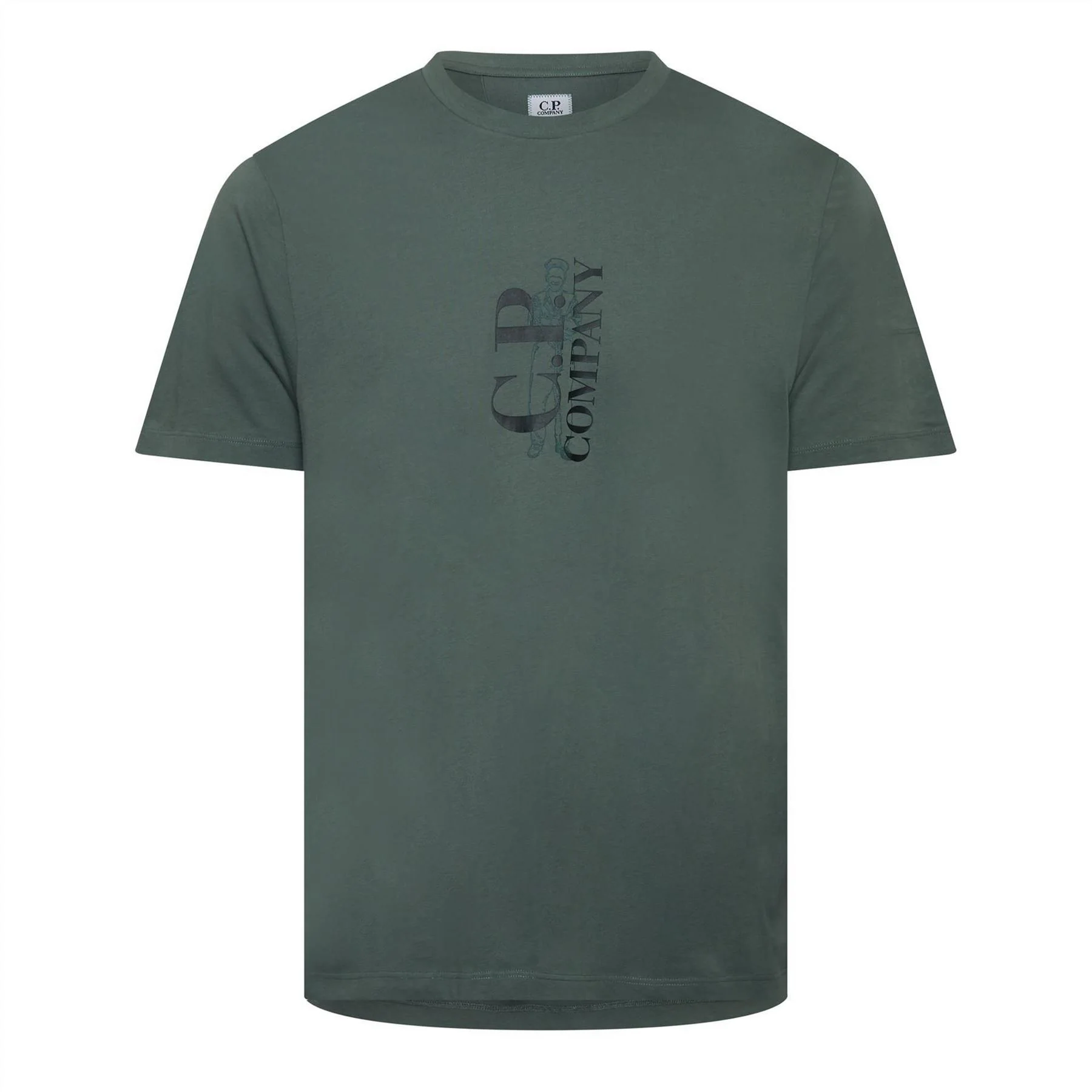 CP Company 1 Jersey Vertical Logo T-Shirt