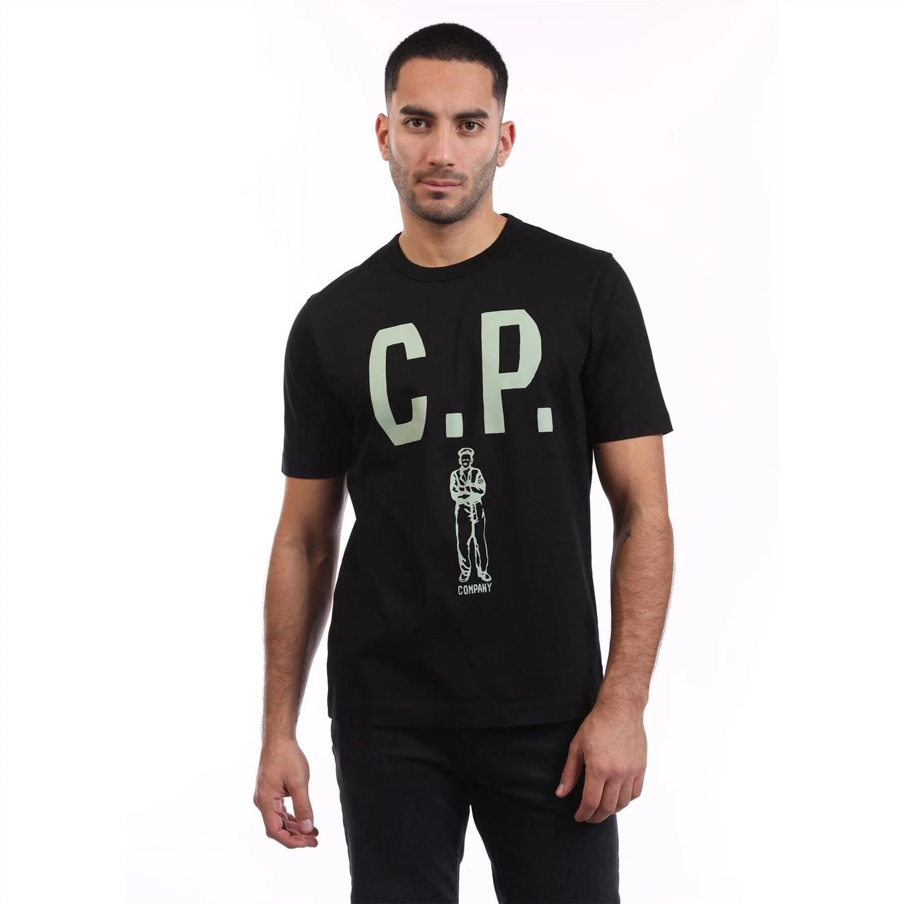 CP Company 30 2 Jersey Twisted Logo T-Shirt