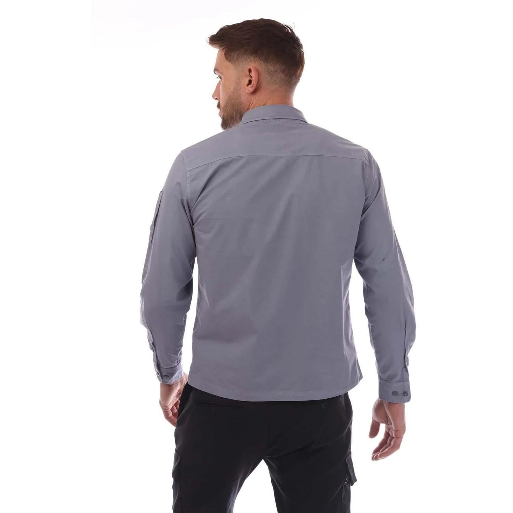 CP Company Gabardine Full Zip Overshirt - Image 3