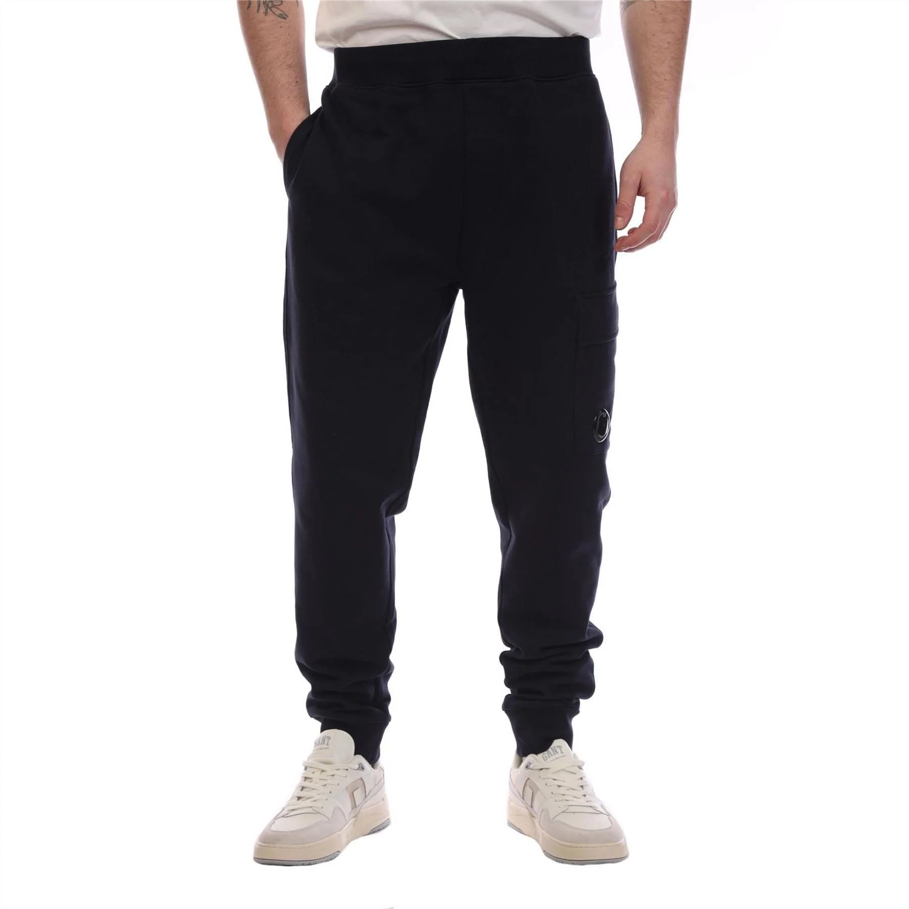 CP Company Light Fleece Lens Tracksuit Bottoms - Image 4