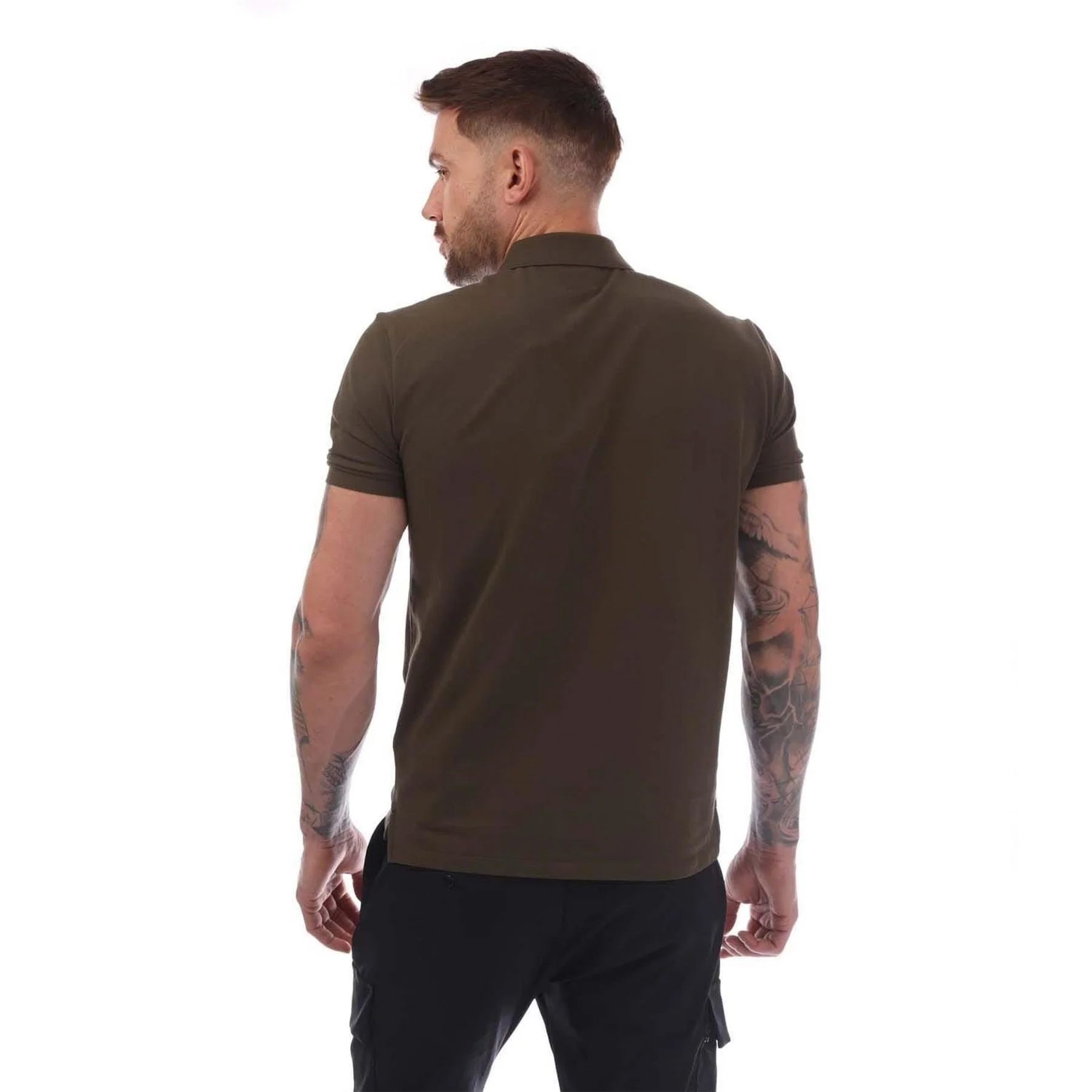 CP Company Piquet Logo Polo Shirt - Image 3